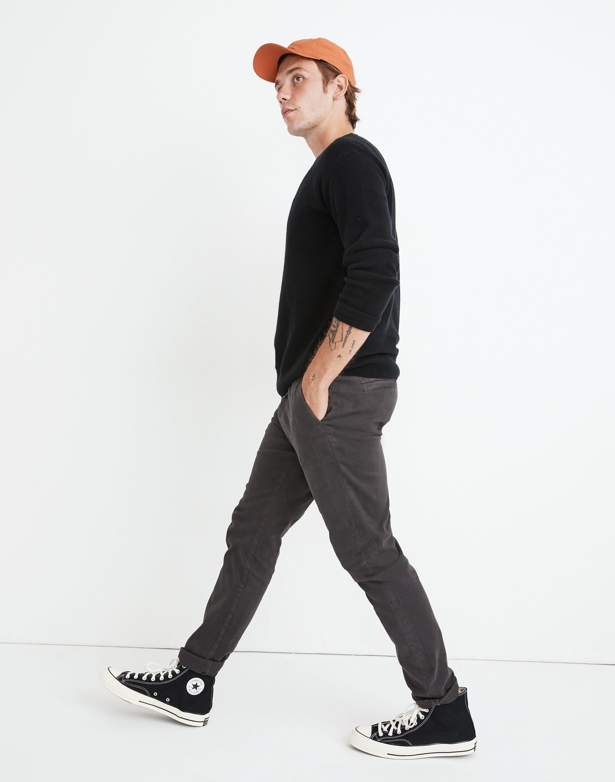 Slim Brushed Chino Pants