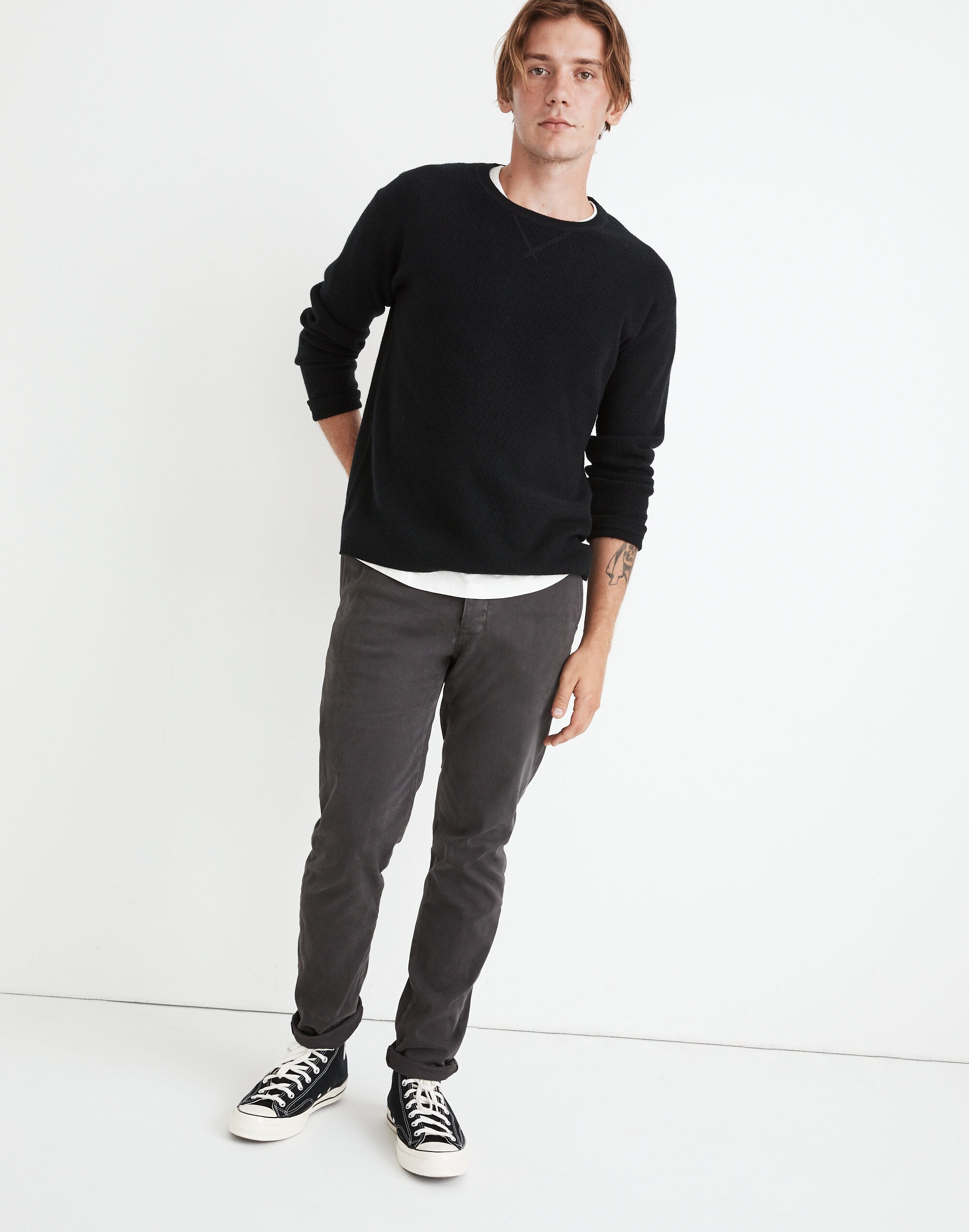 Slim Brushed Chino Pants