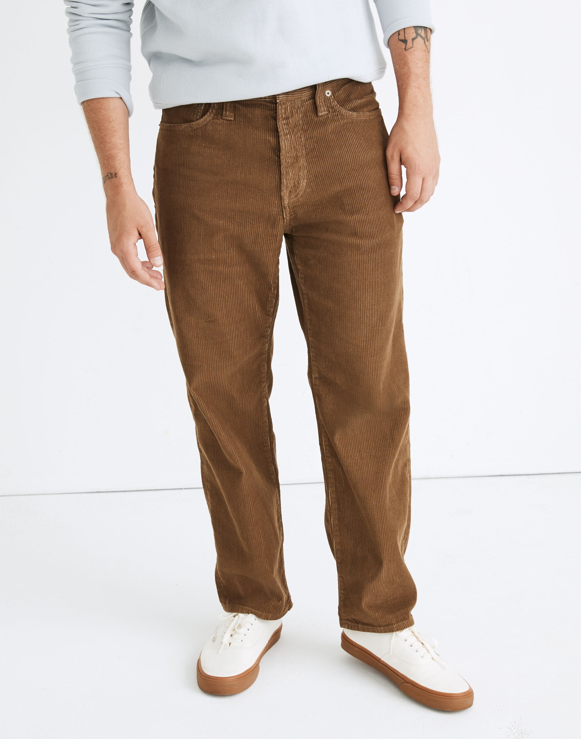 Relaxed Straight Corduroy Jeans