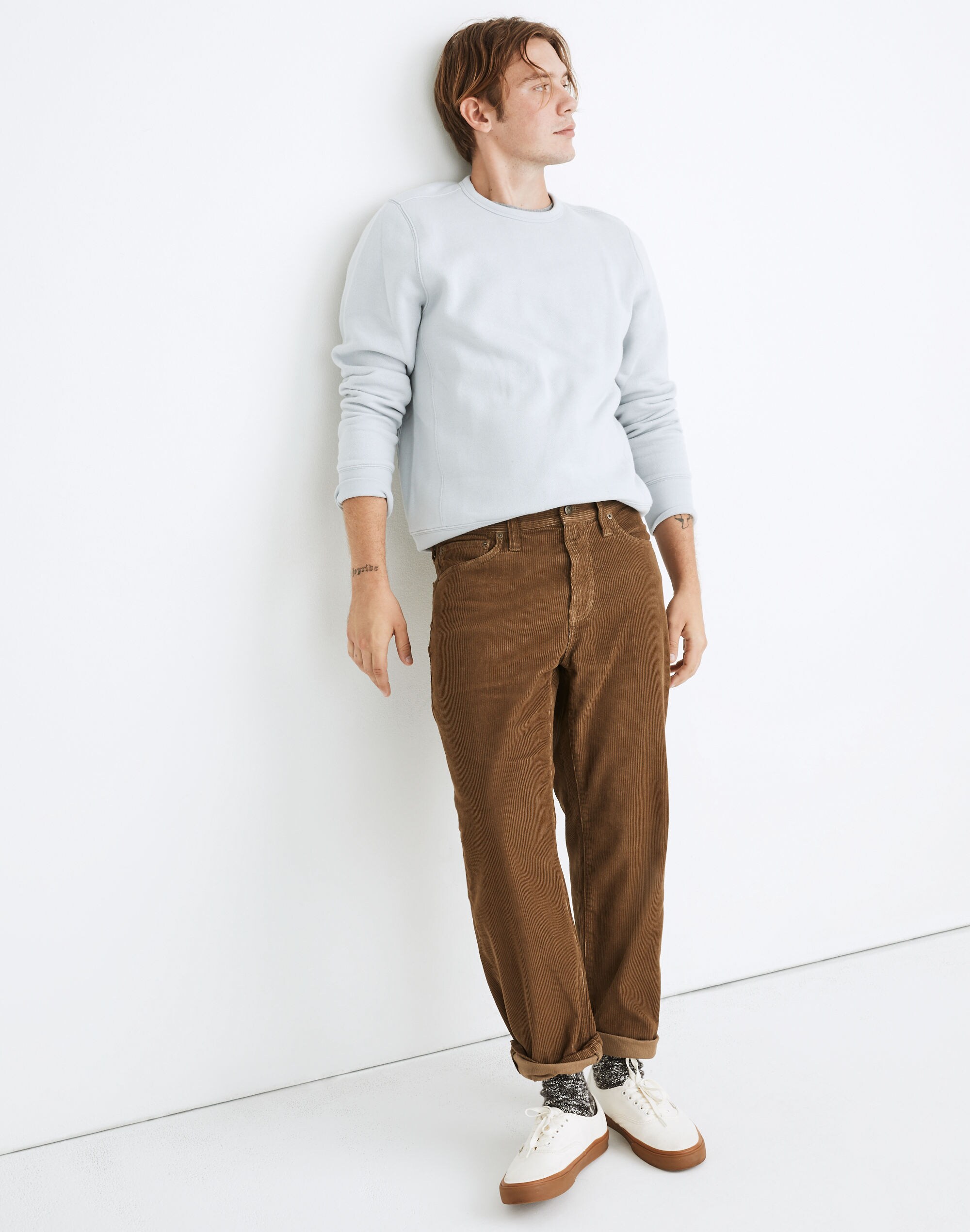 Relaxed Straight Corduroy Jeans