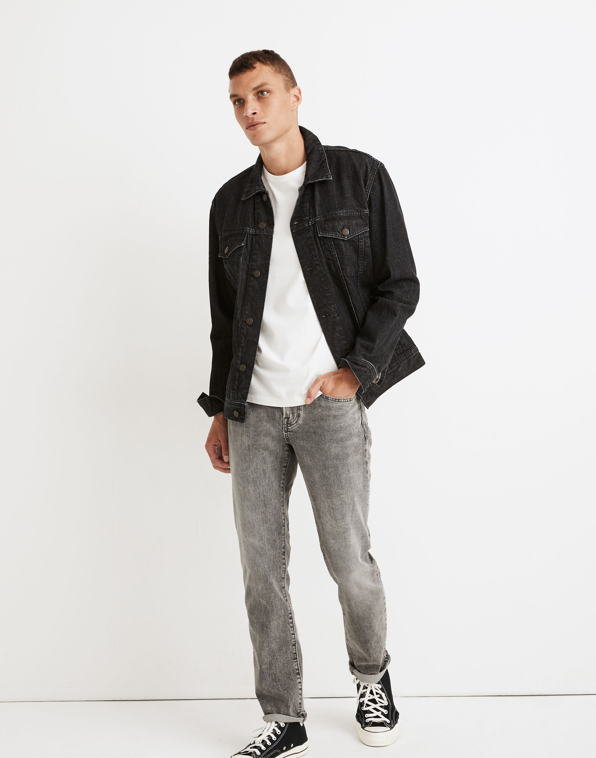 Slim Authentic Flex Jeans in Grayling Wash