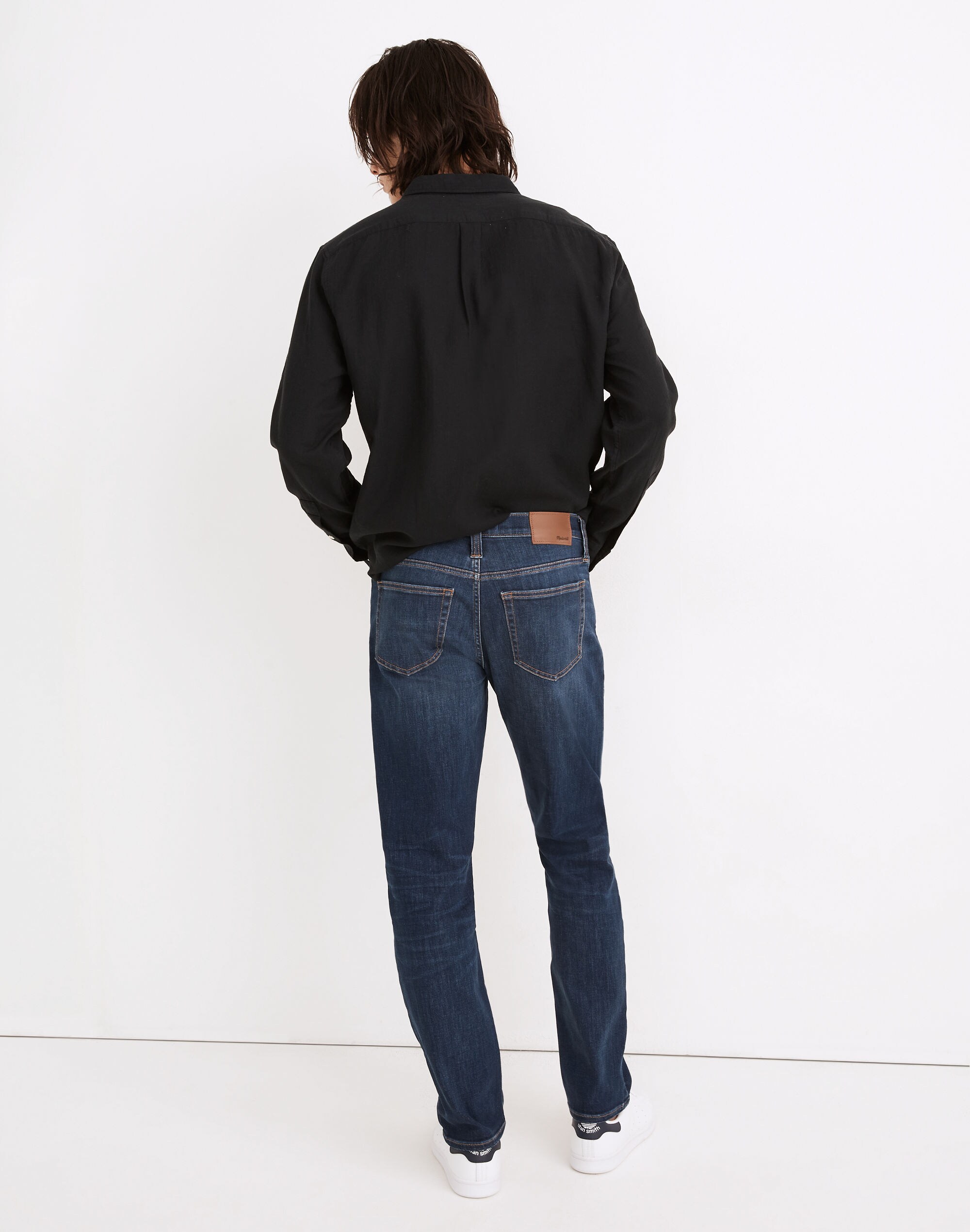 Straight Jeans in Leeward Wash: COOLMAX&reg; Denim Edition