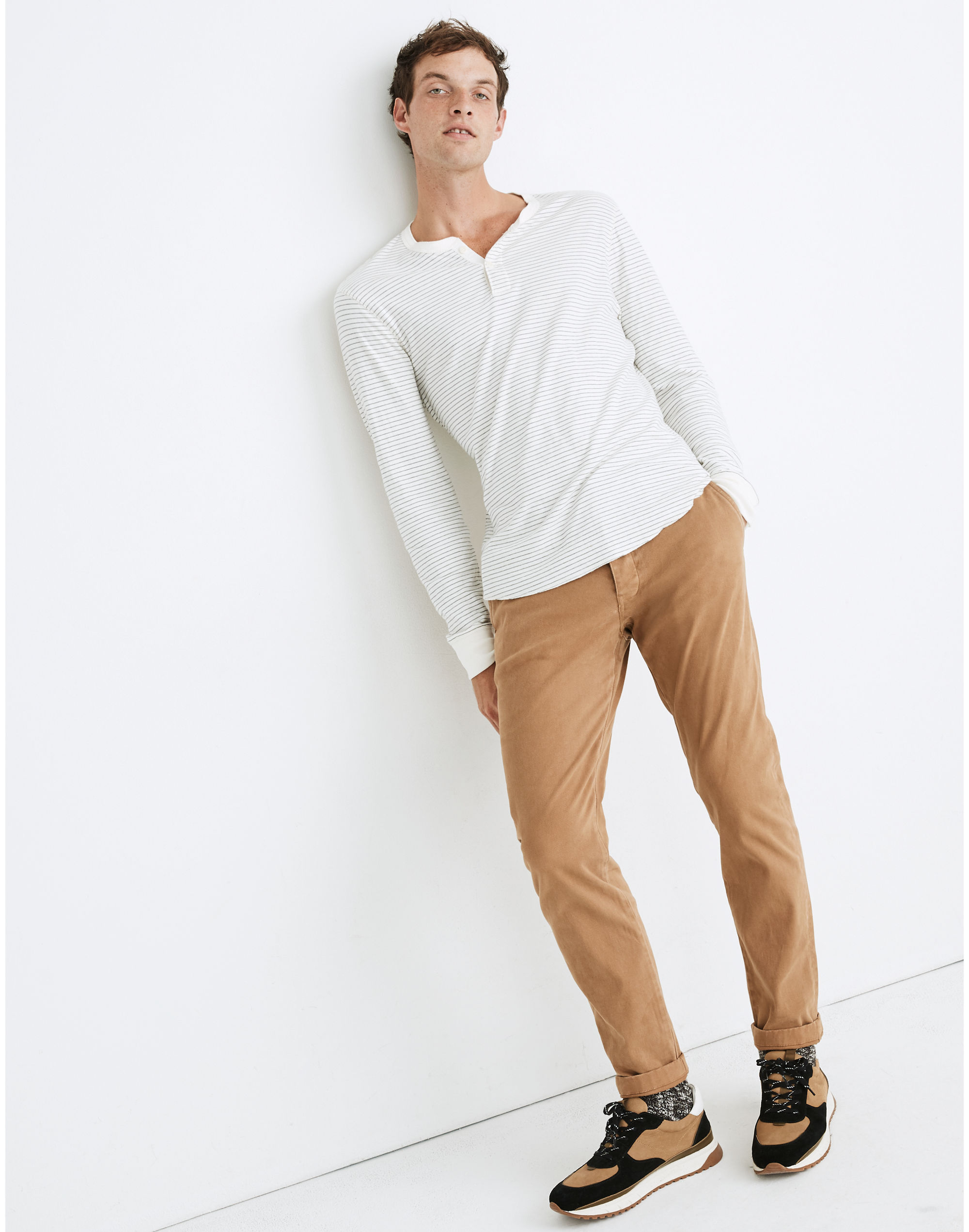 Athletic Slim Brushed Chino Pants