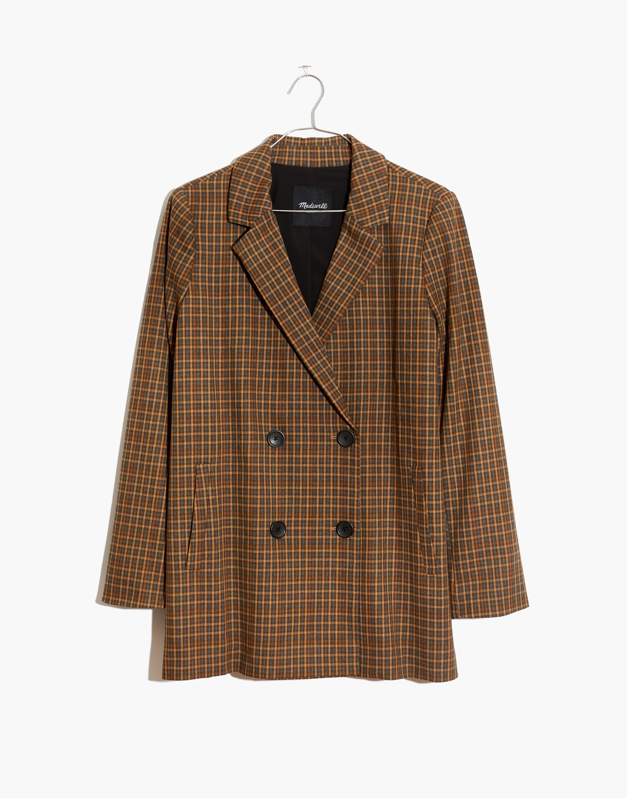 Caldwell Double-Breasted Blazer in Mandell Plaid