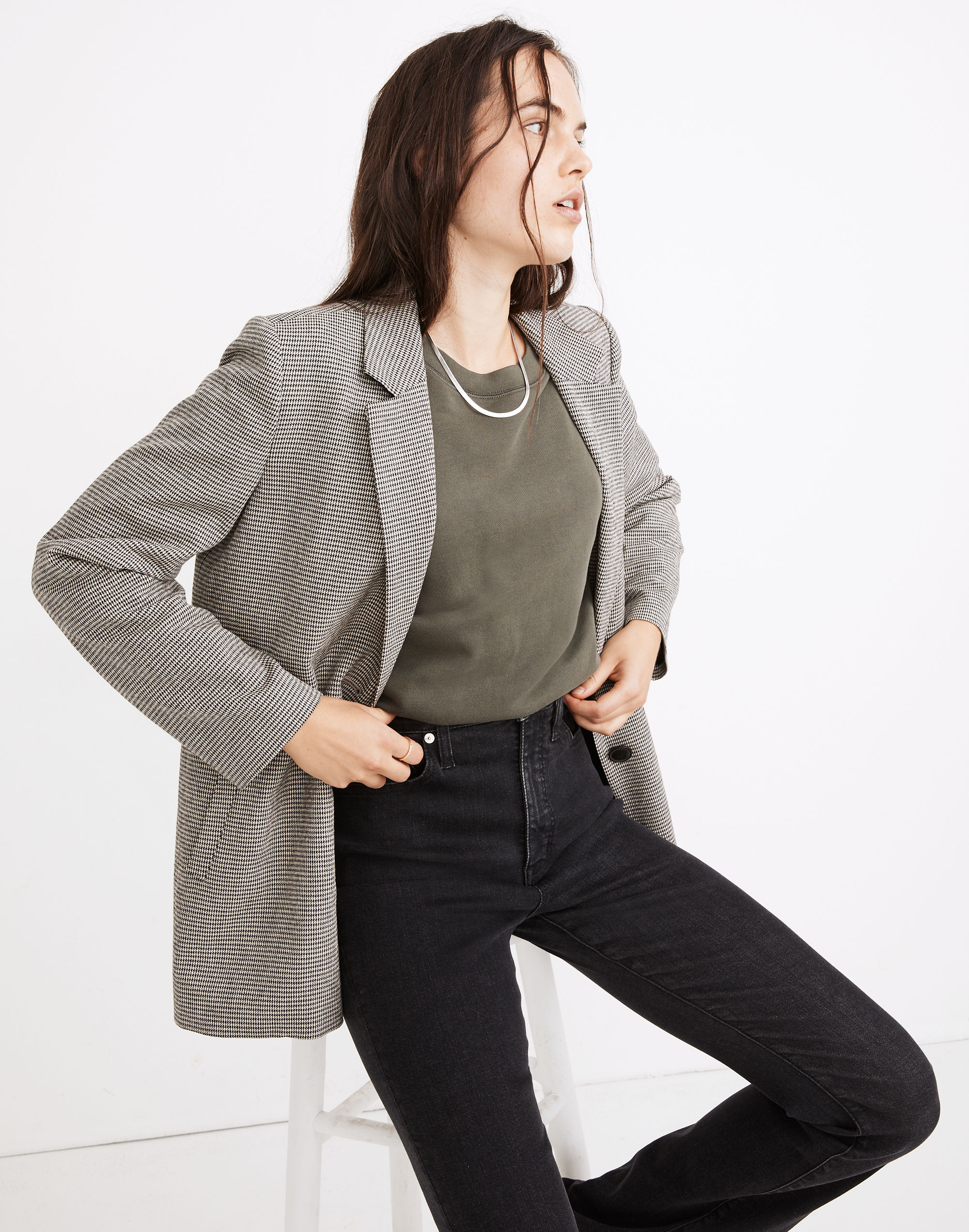 Dorset Blazer in Houndstooth