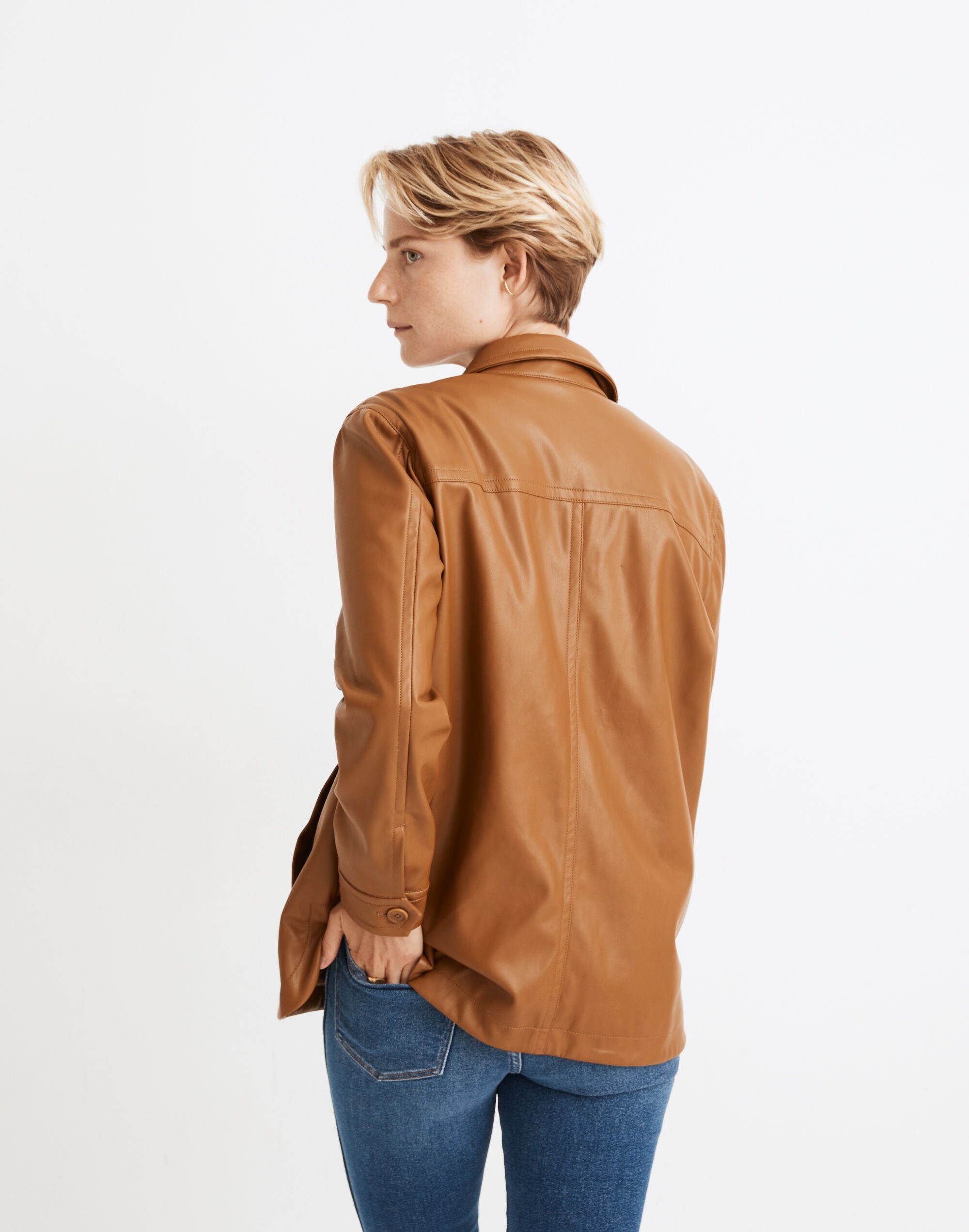 Vegan Leather Chore Jacket