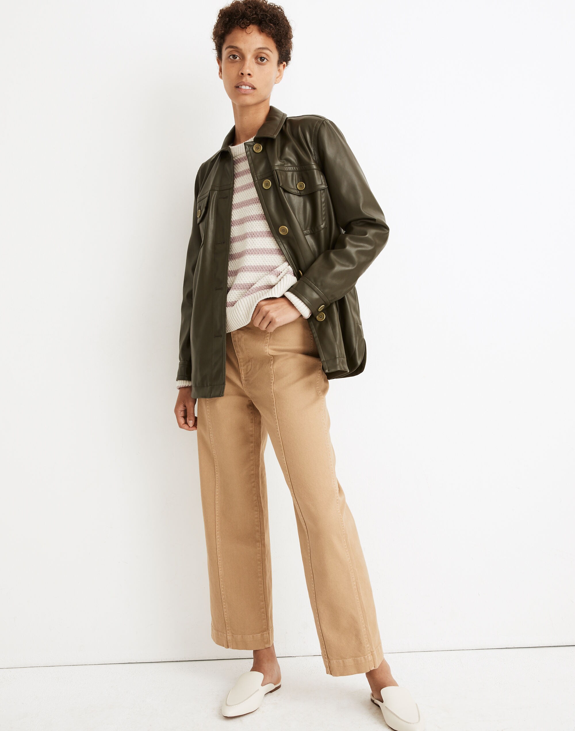 Vegan Leather Chore Jacket