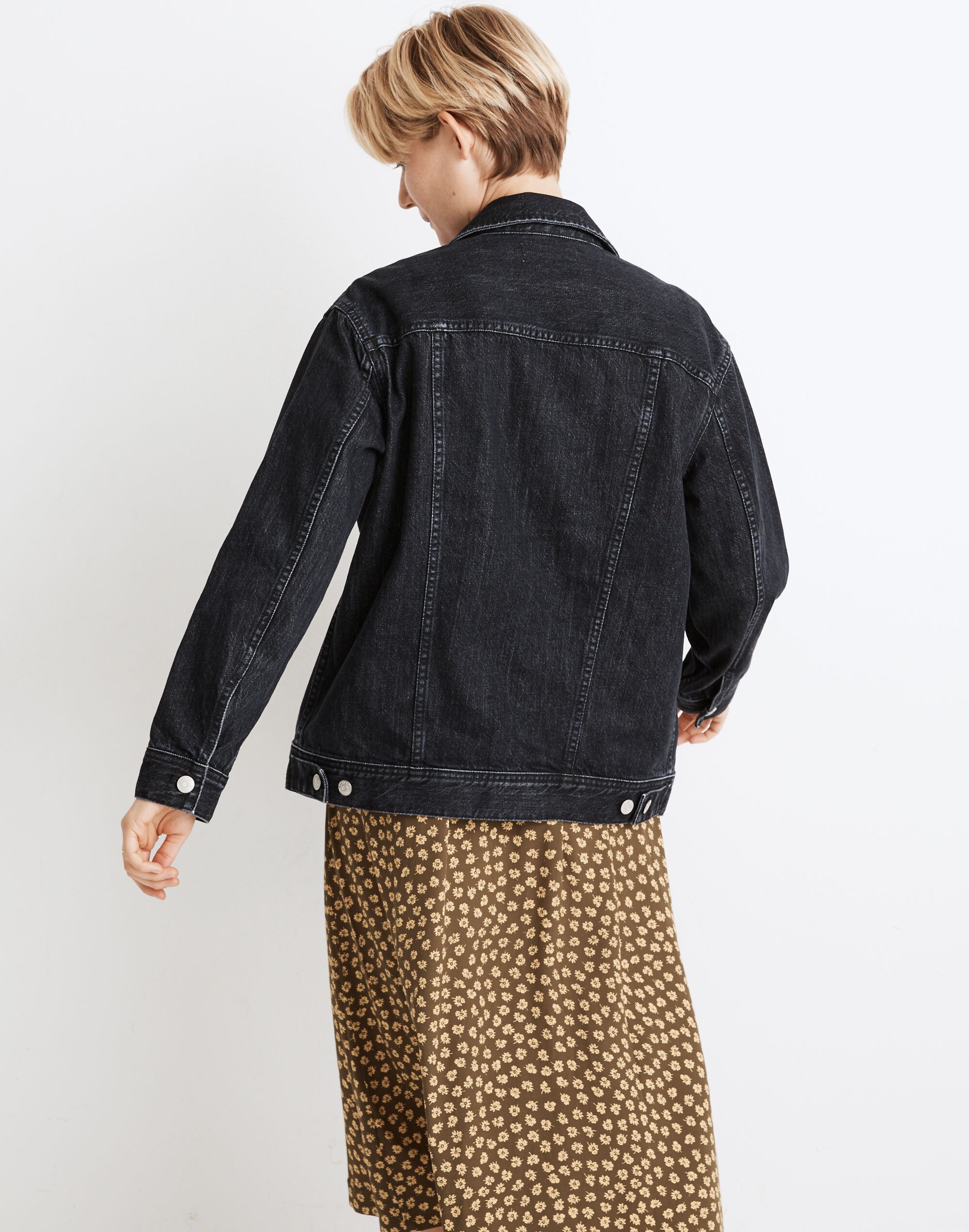 The Oversized Trucker Jean Jacket in Lunar Wash