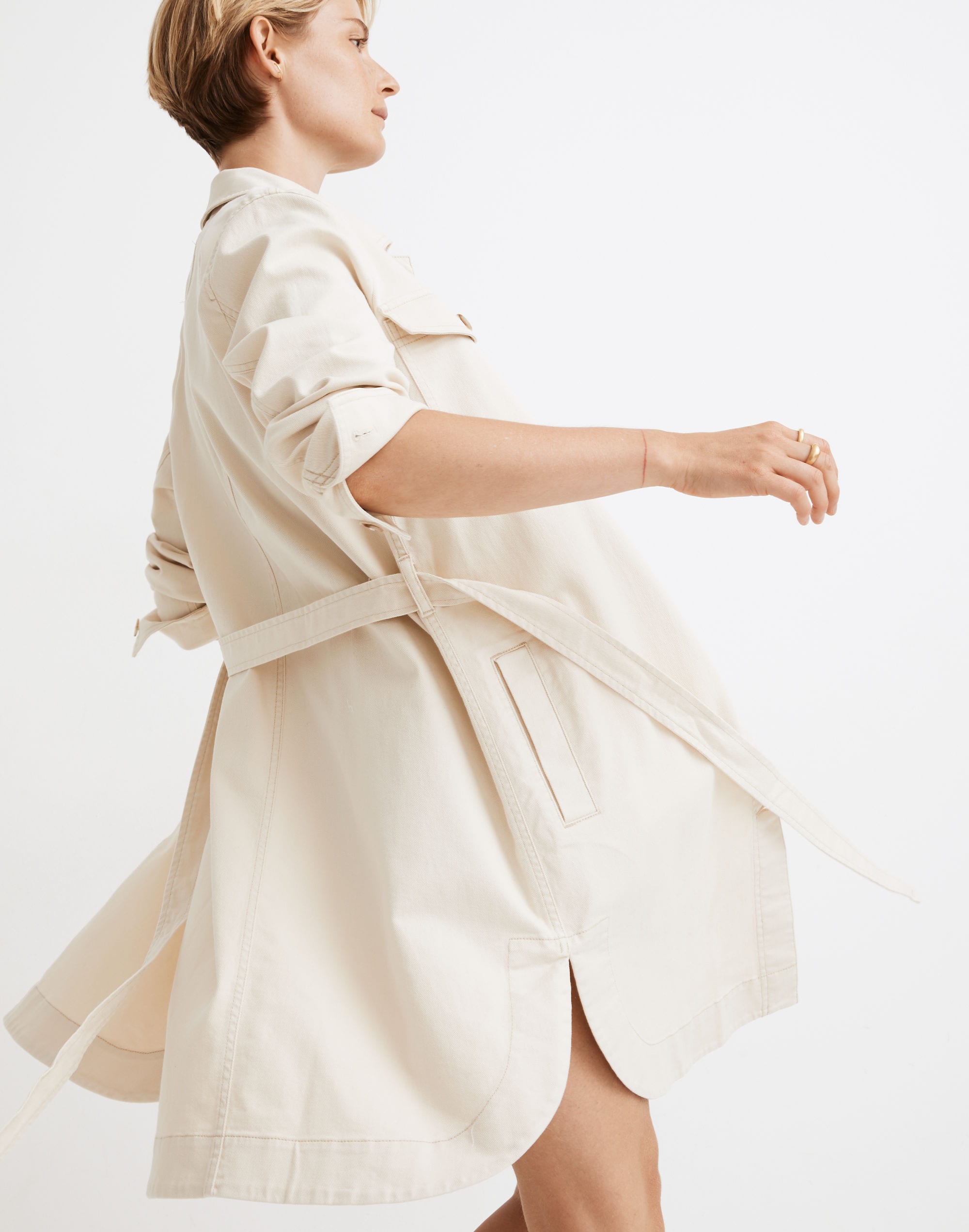 Long Belted Chore Coat