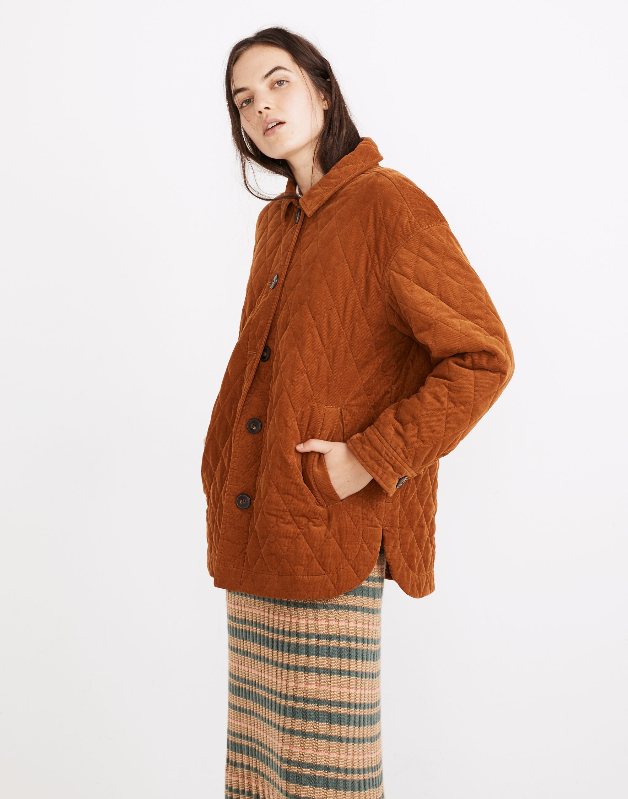 Quilted Corduroy Walton Shirt-Jacket