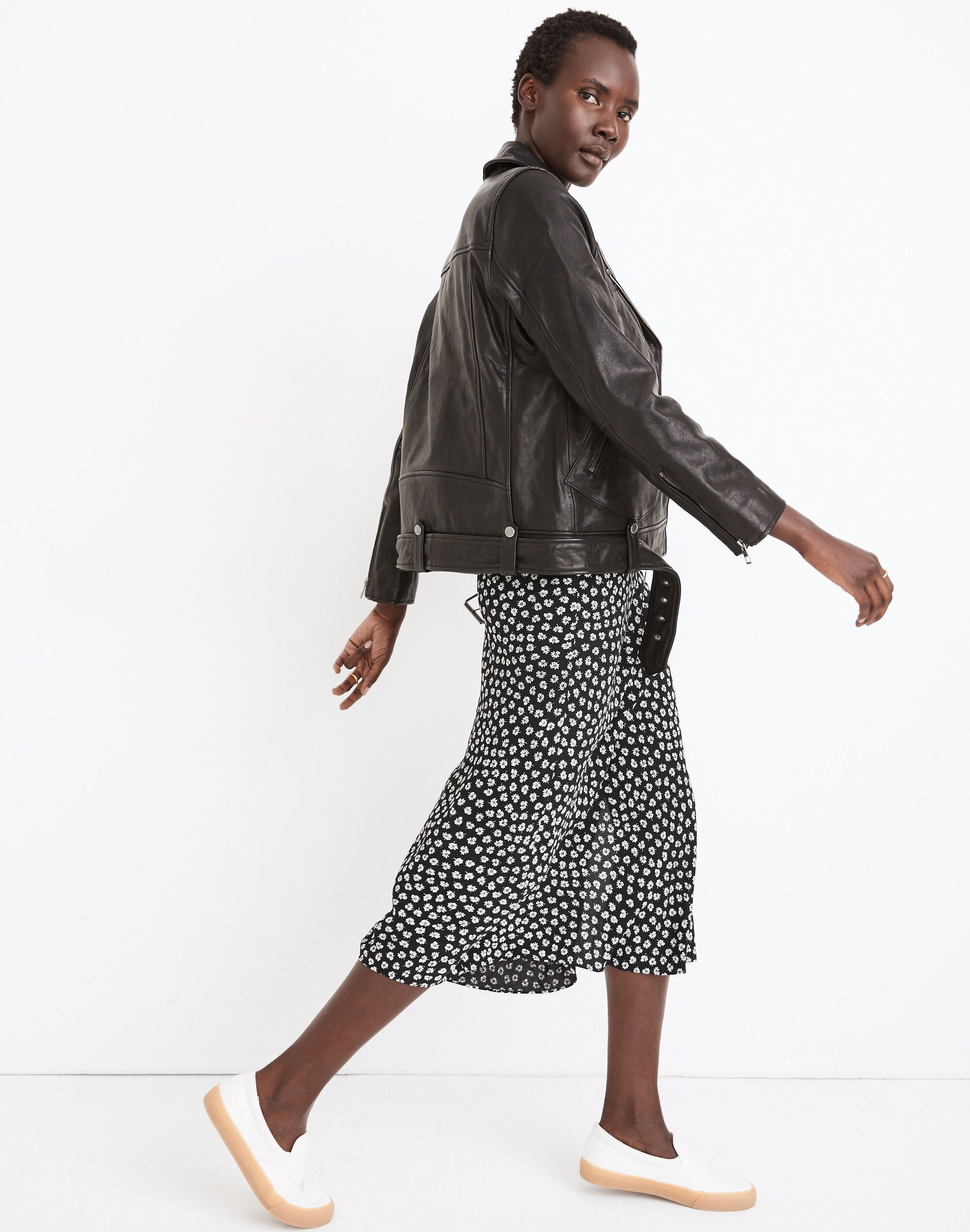 Oversized Leather Jacket