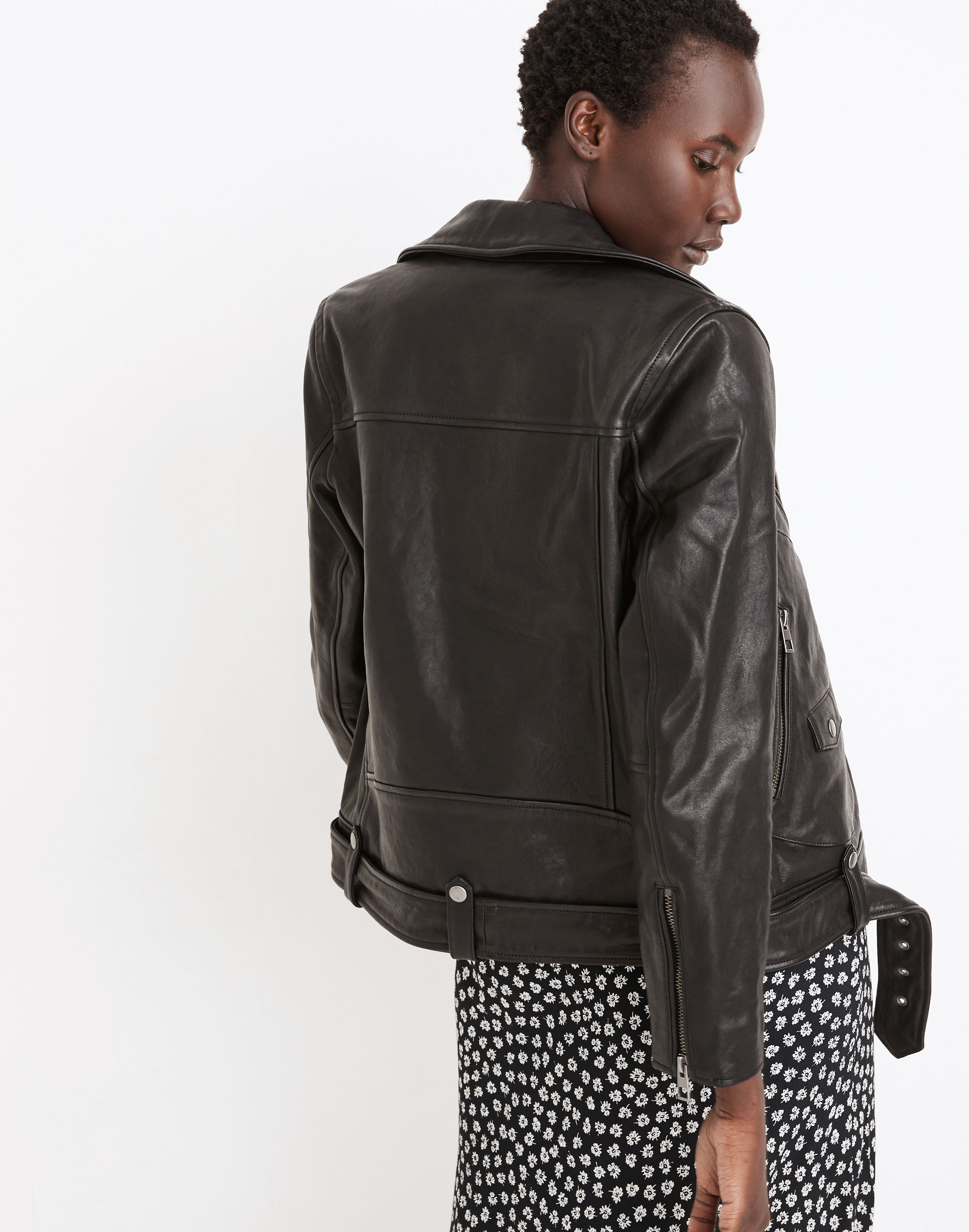 Oversized Leather Jacket