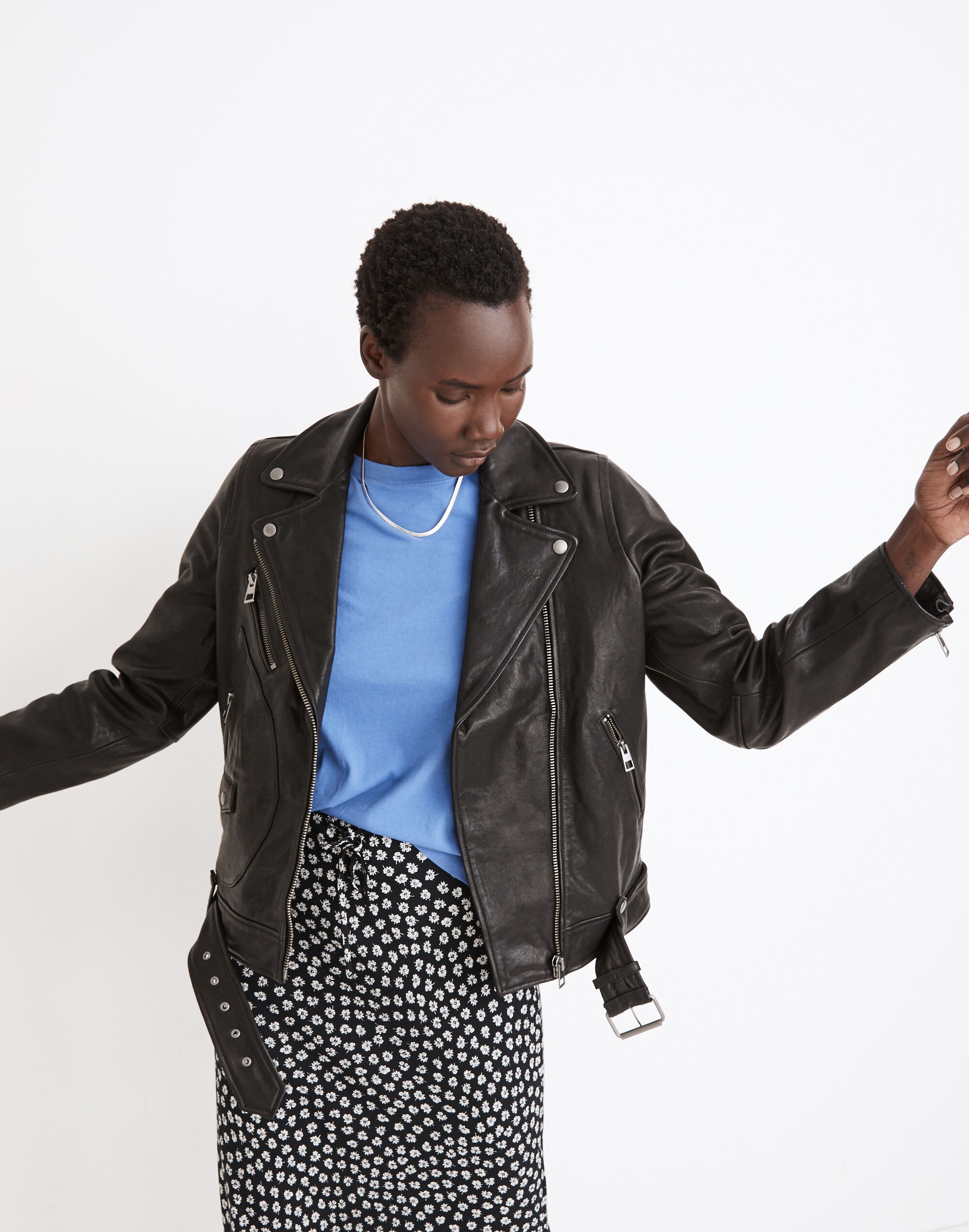 Oversized Leather Jacket