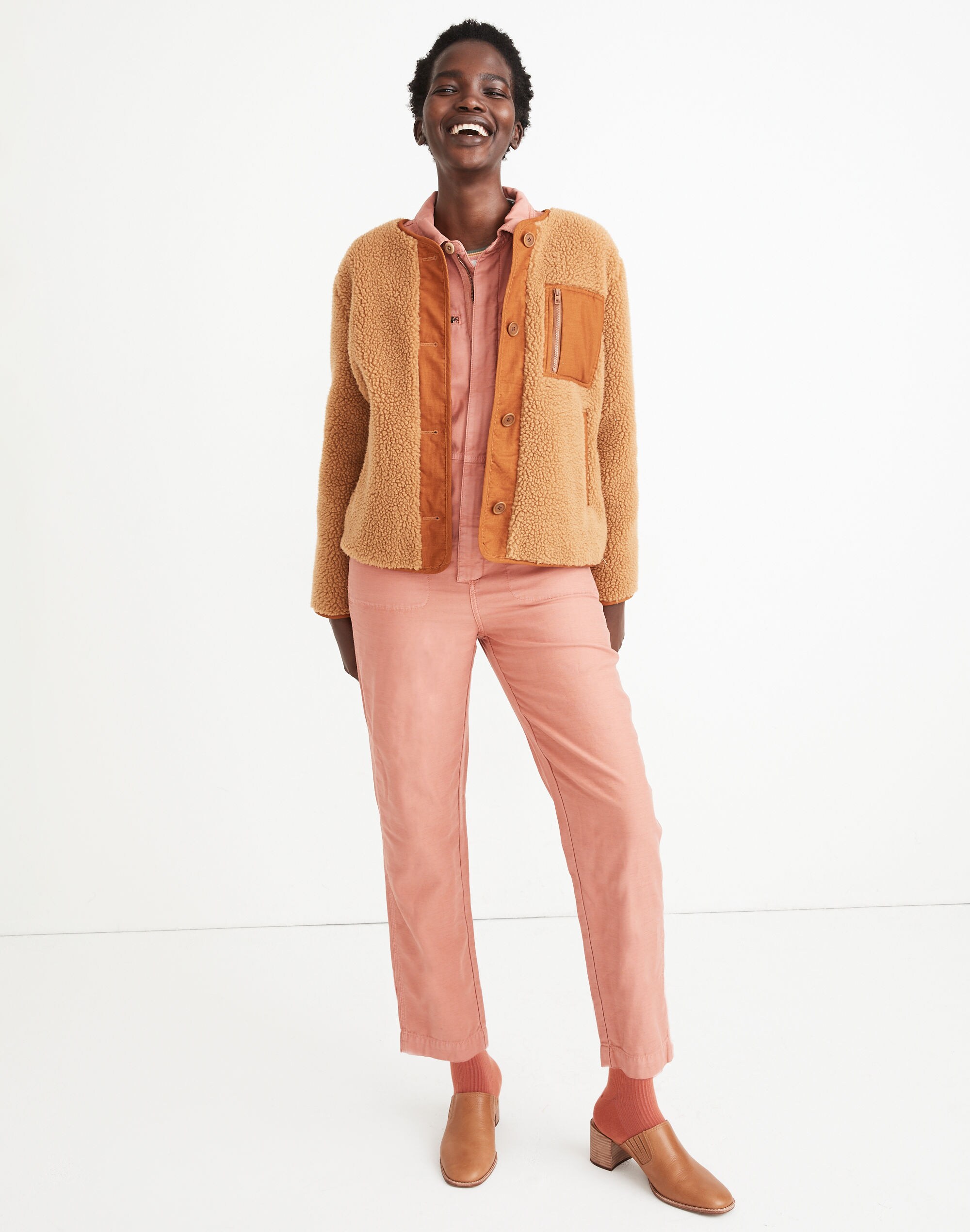 sherpa chestnut jacket