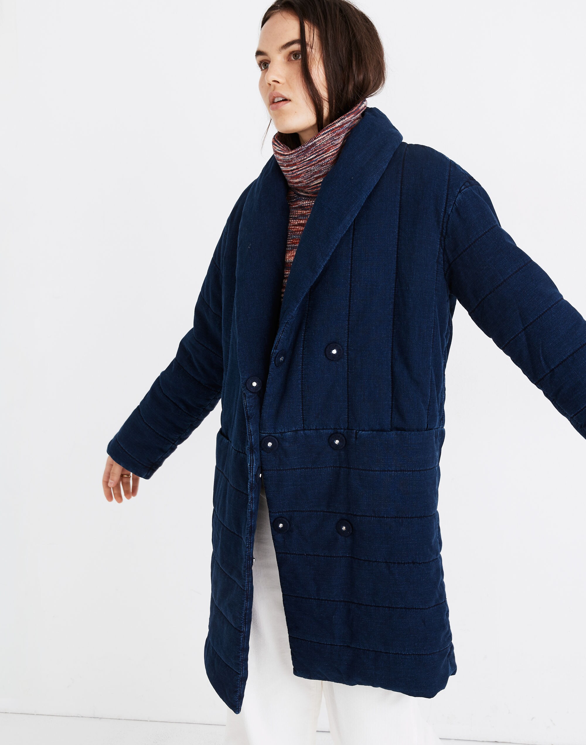 Denim Dumont Quilted Jacket in Northam Wash