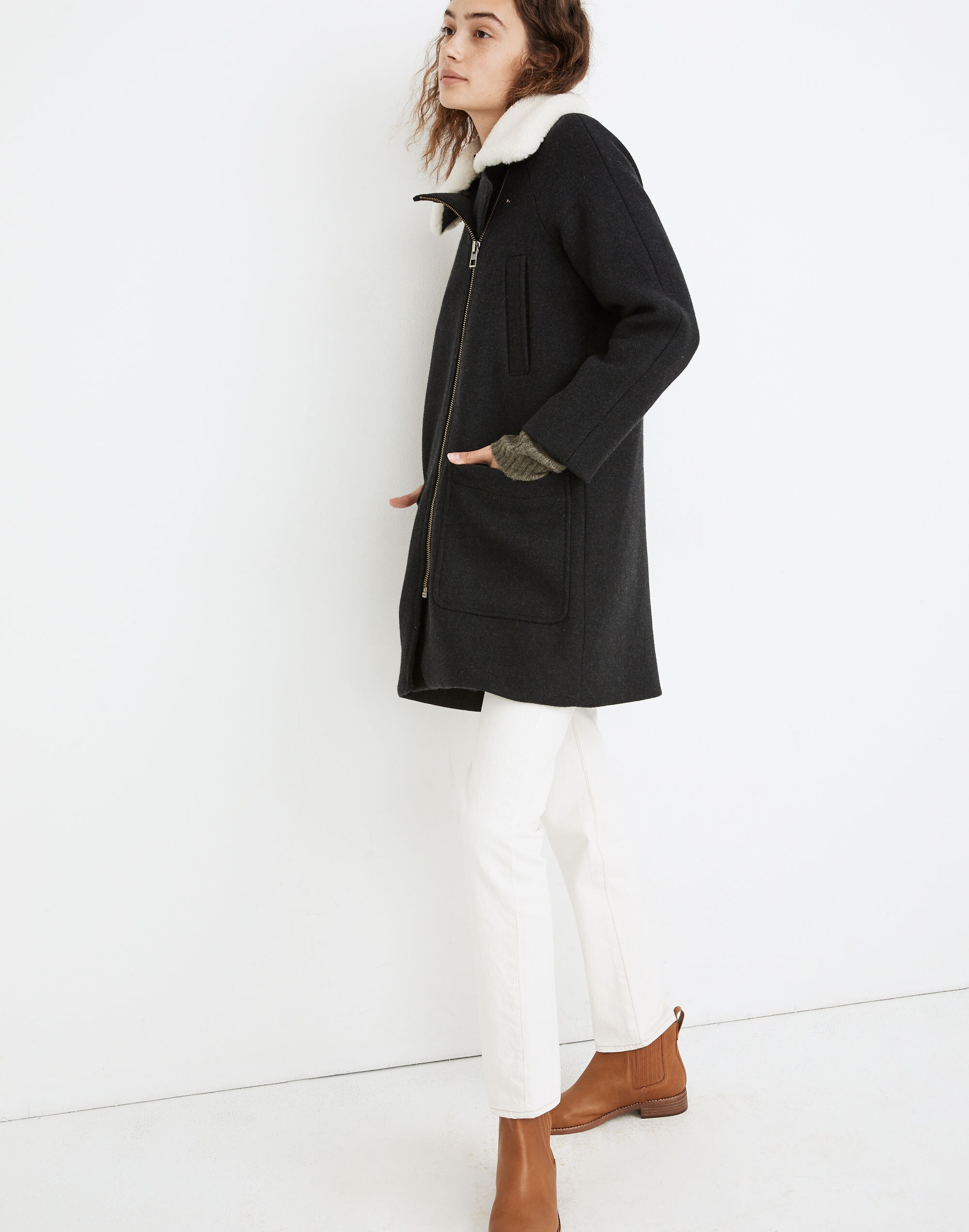 Eldridge Zip Coat in Insuluxe Fabric