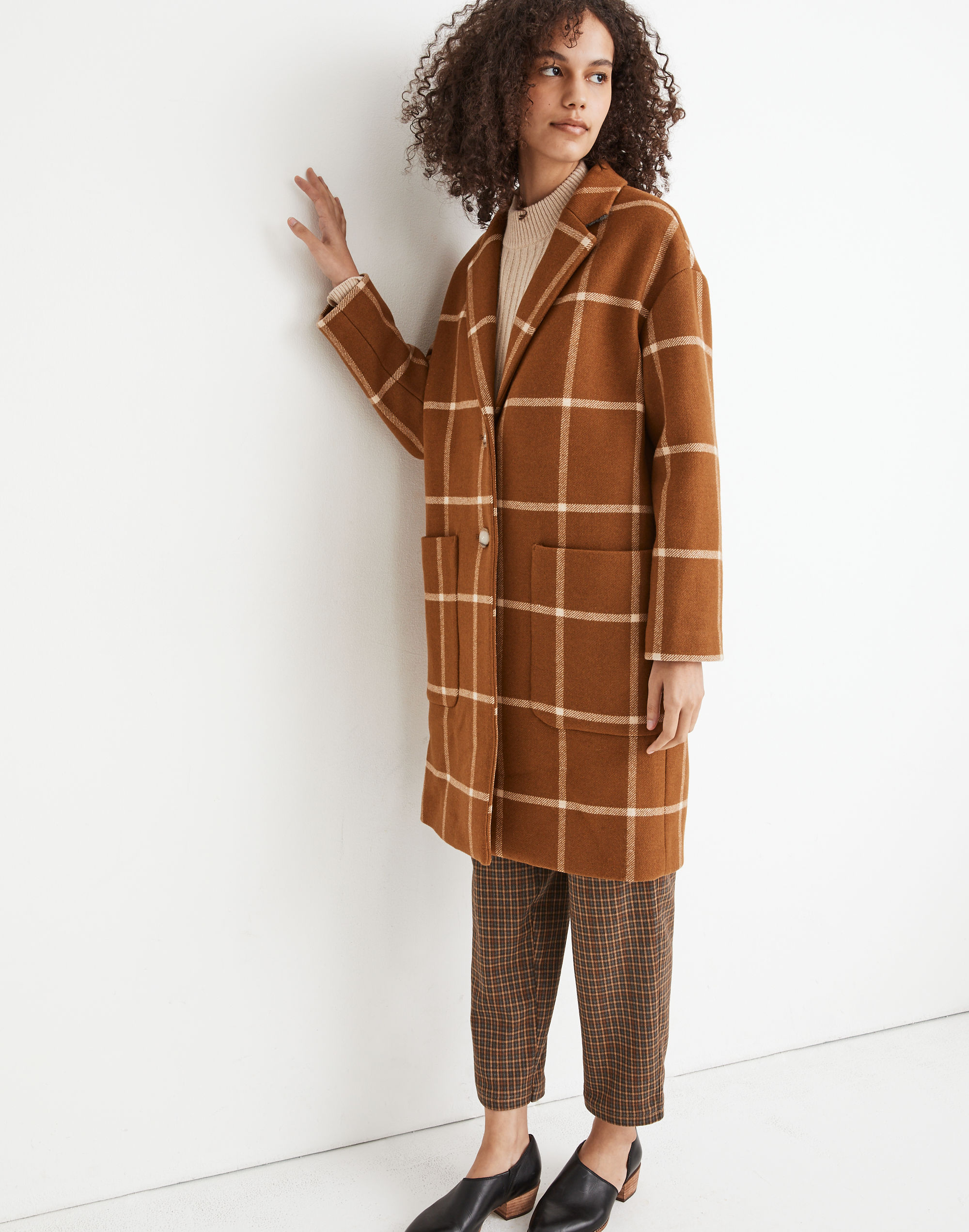 Windowpane Elmcourt Coat in Insuluxe Fabric | Madewell