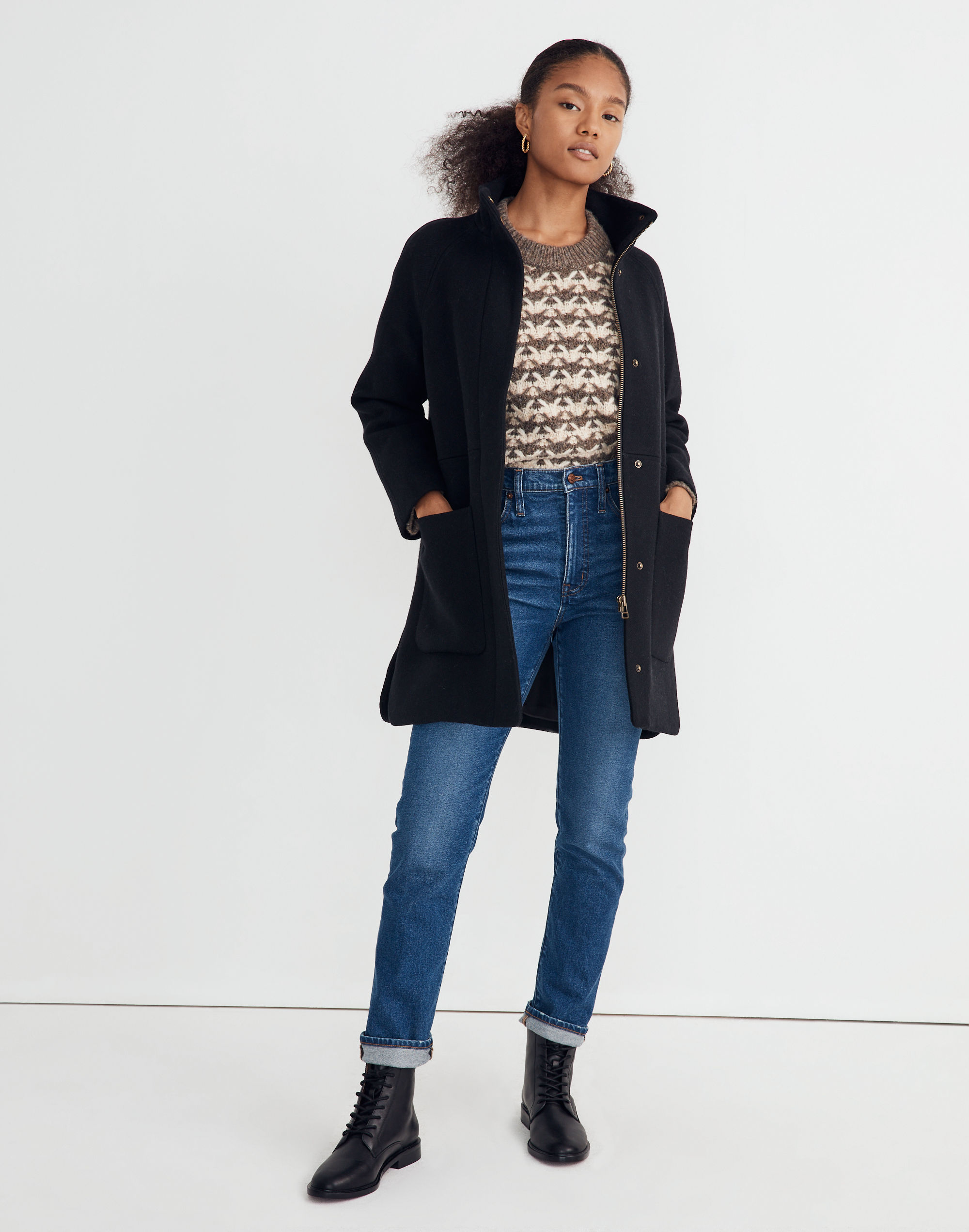 estate cocoon coat in insuluxe fabric
