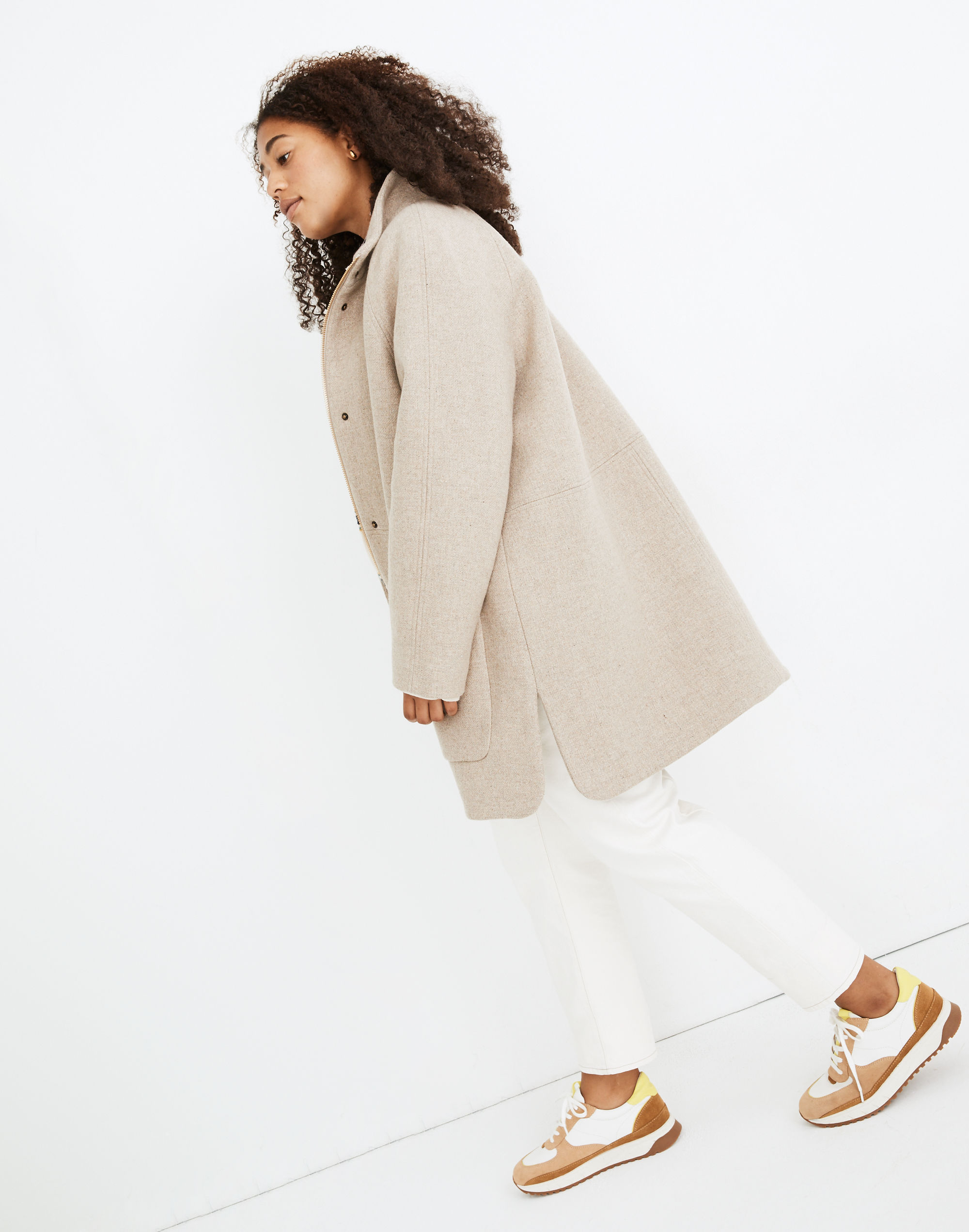 Petite Estate Cocoon Coat in Insuluxe Fabric