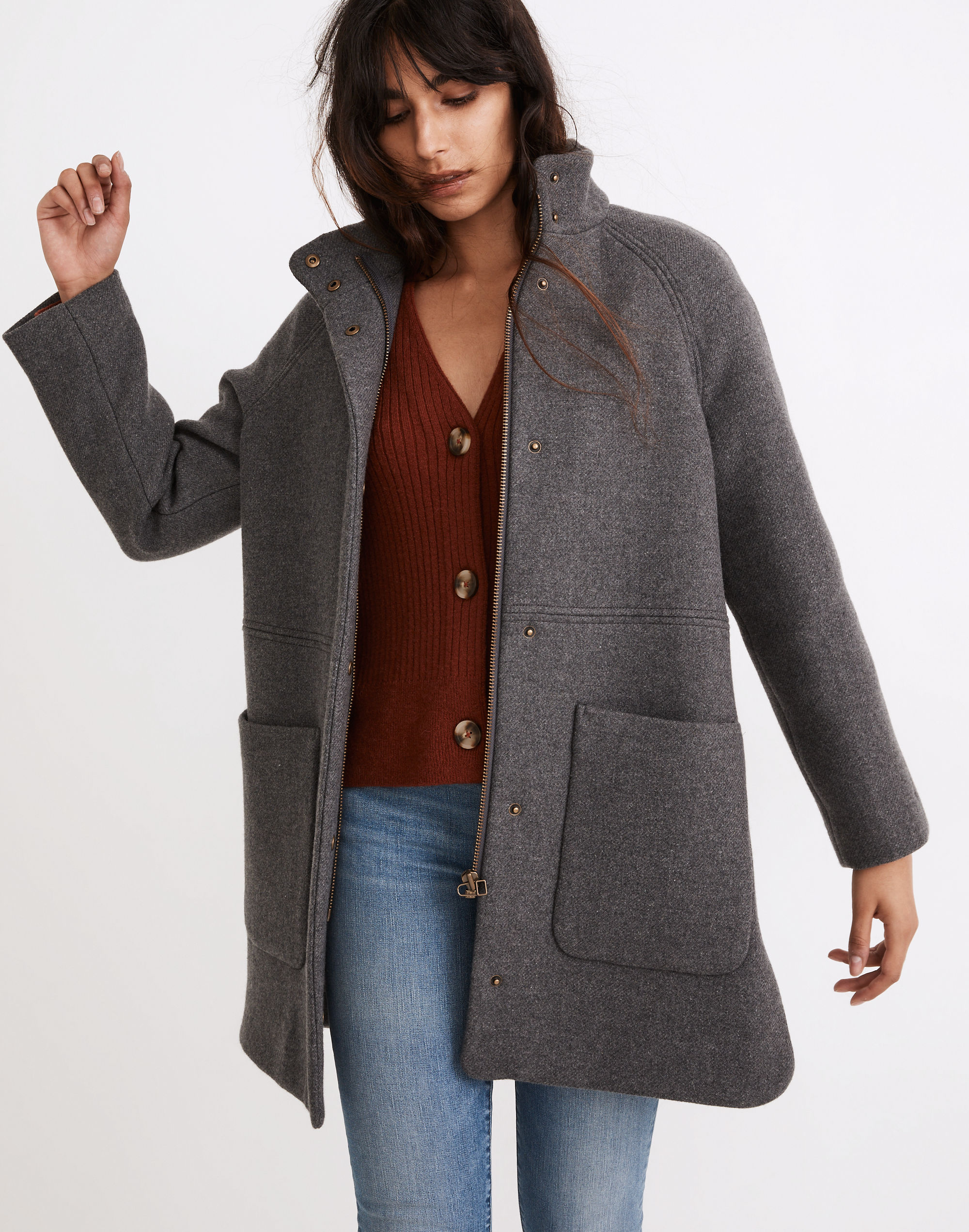 Petite Estate Cocoon Coat in Insuluxe Fabric