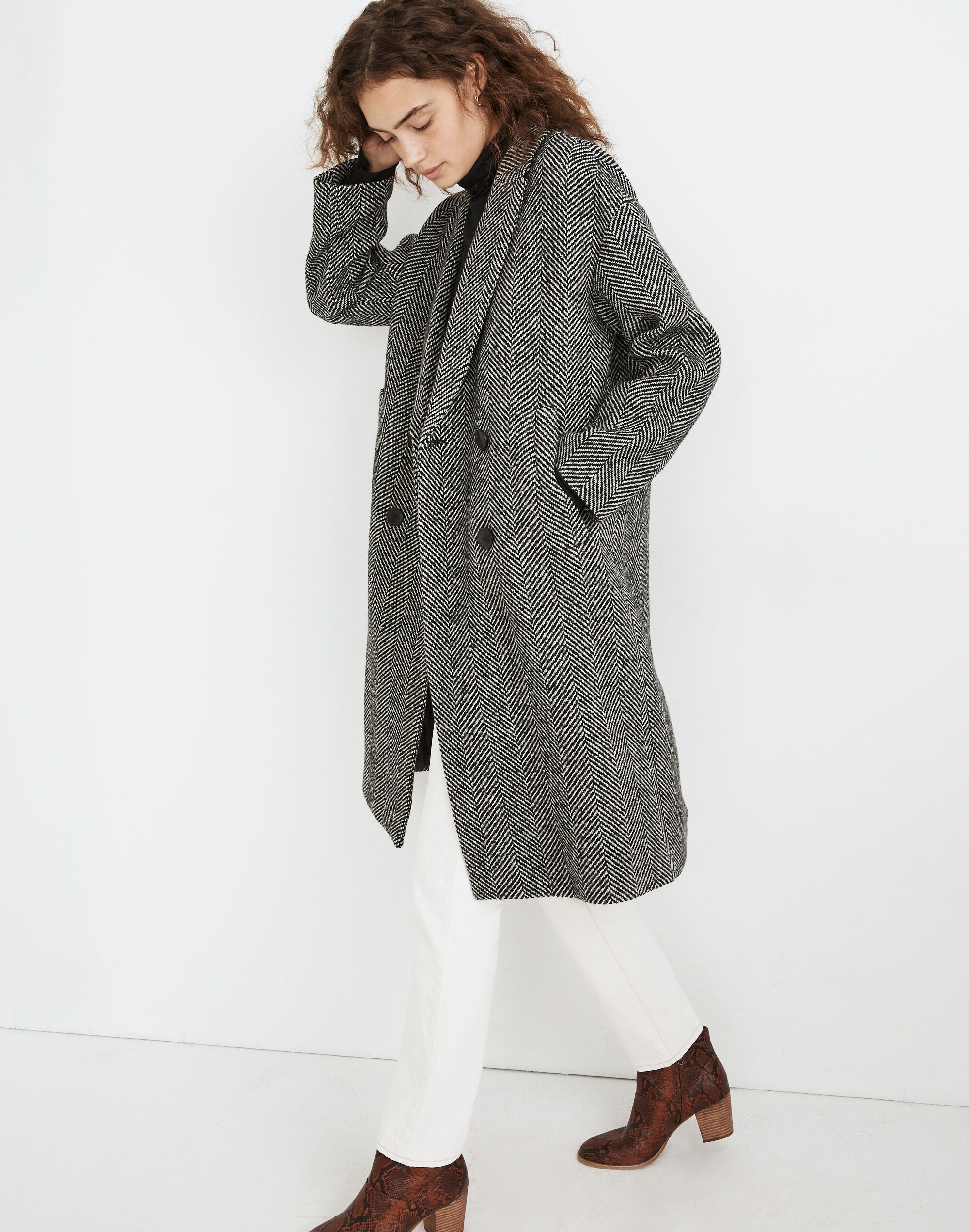 Herringbone Woodhull Coat