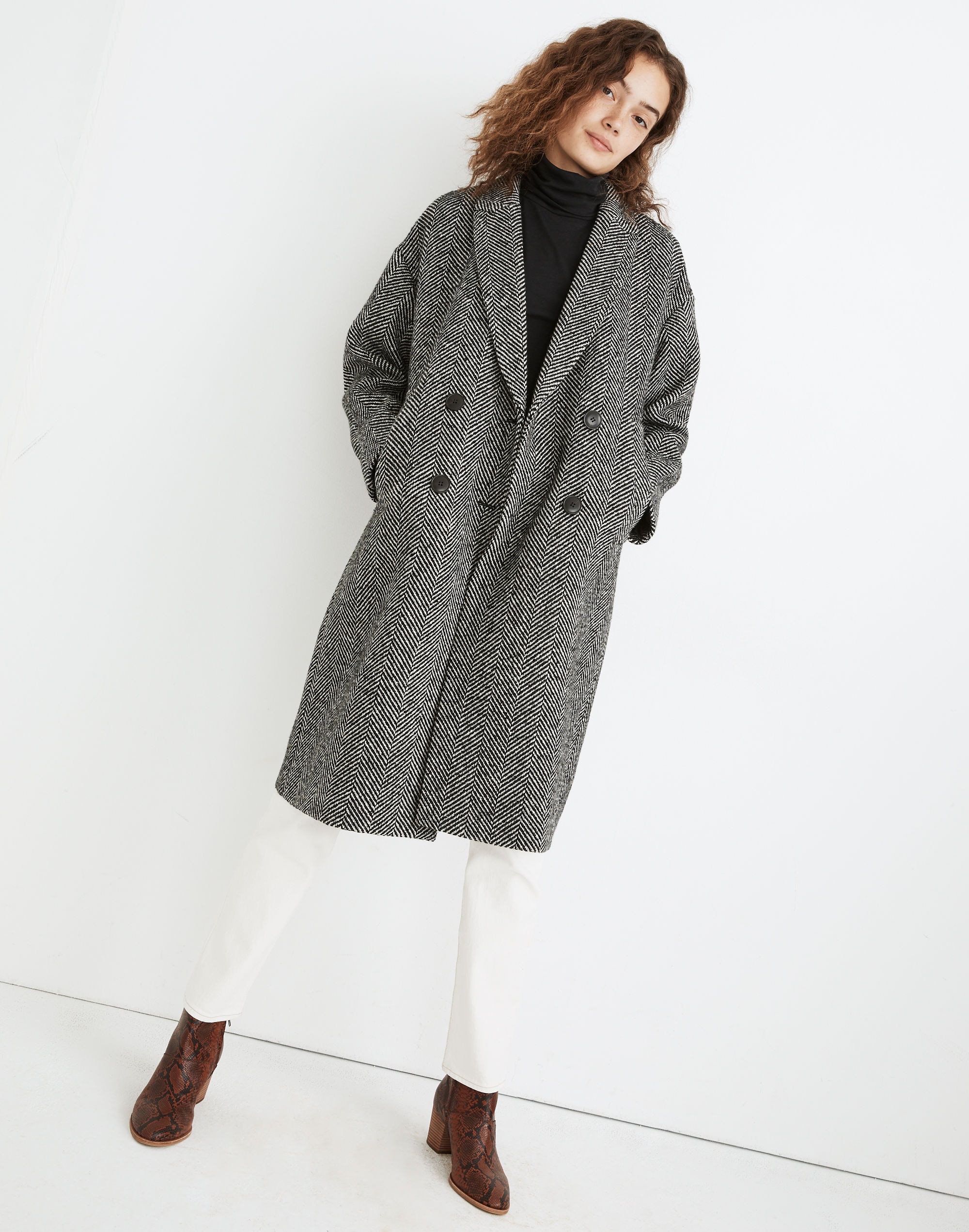 herringbone woodhull coat