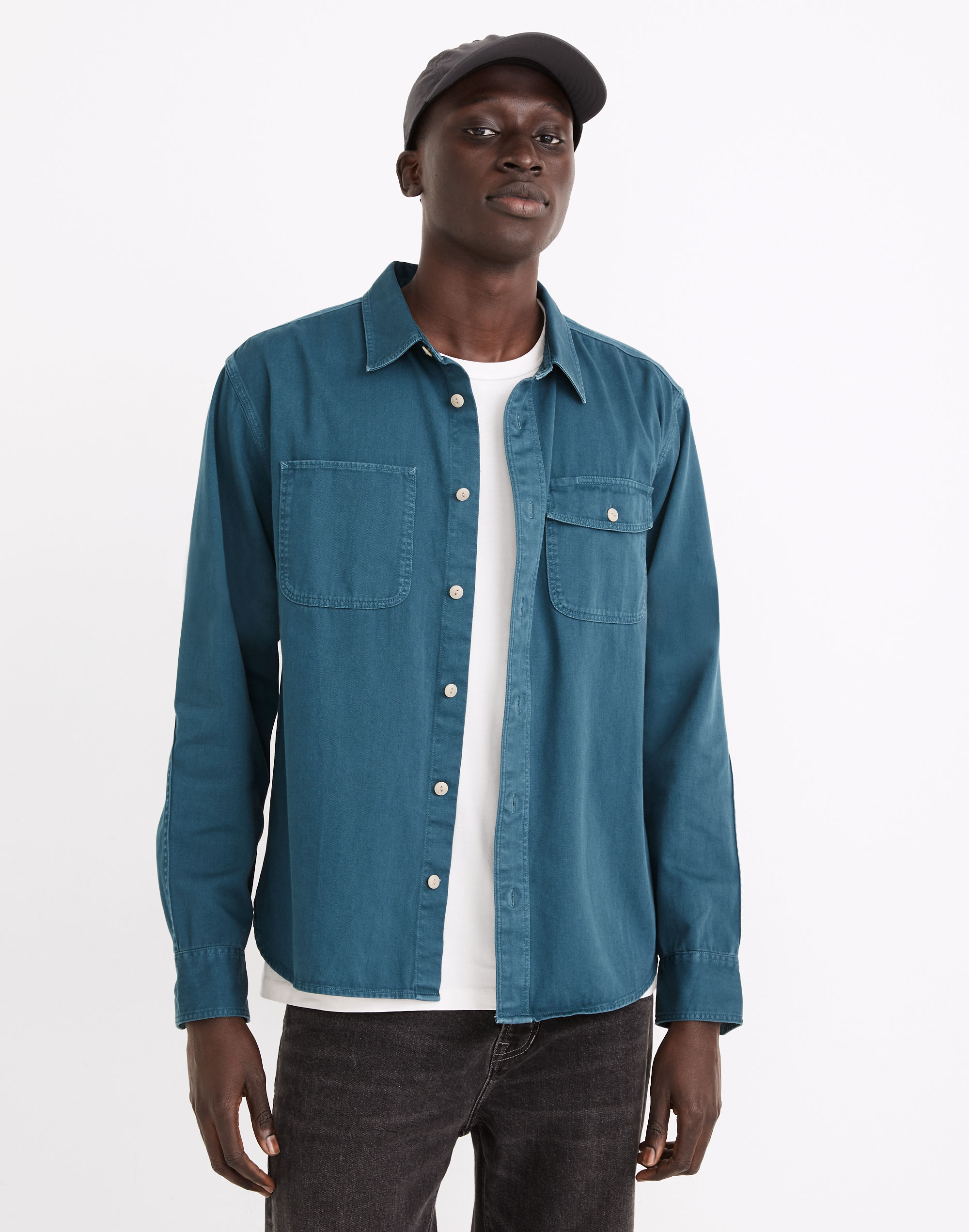 Garment-Dyed Work Shirt