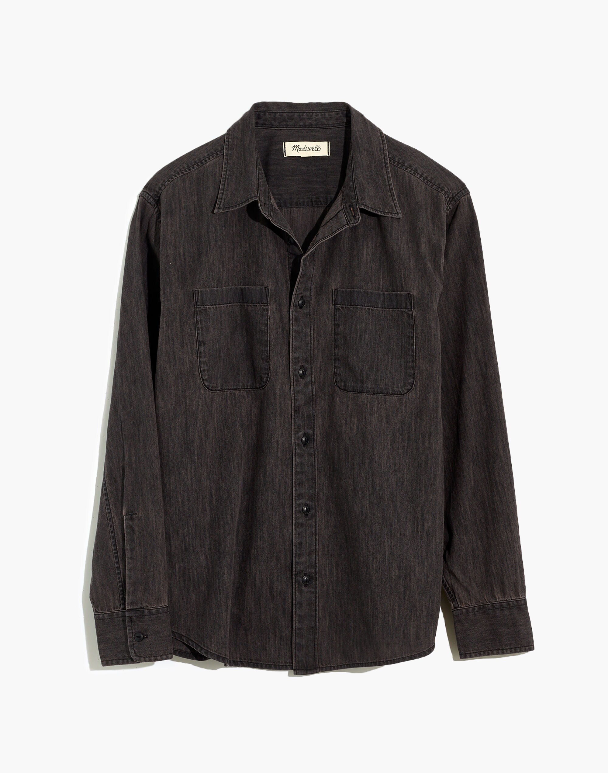 Denim Easy Long-Sleeve Shirt in Cutler Wash