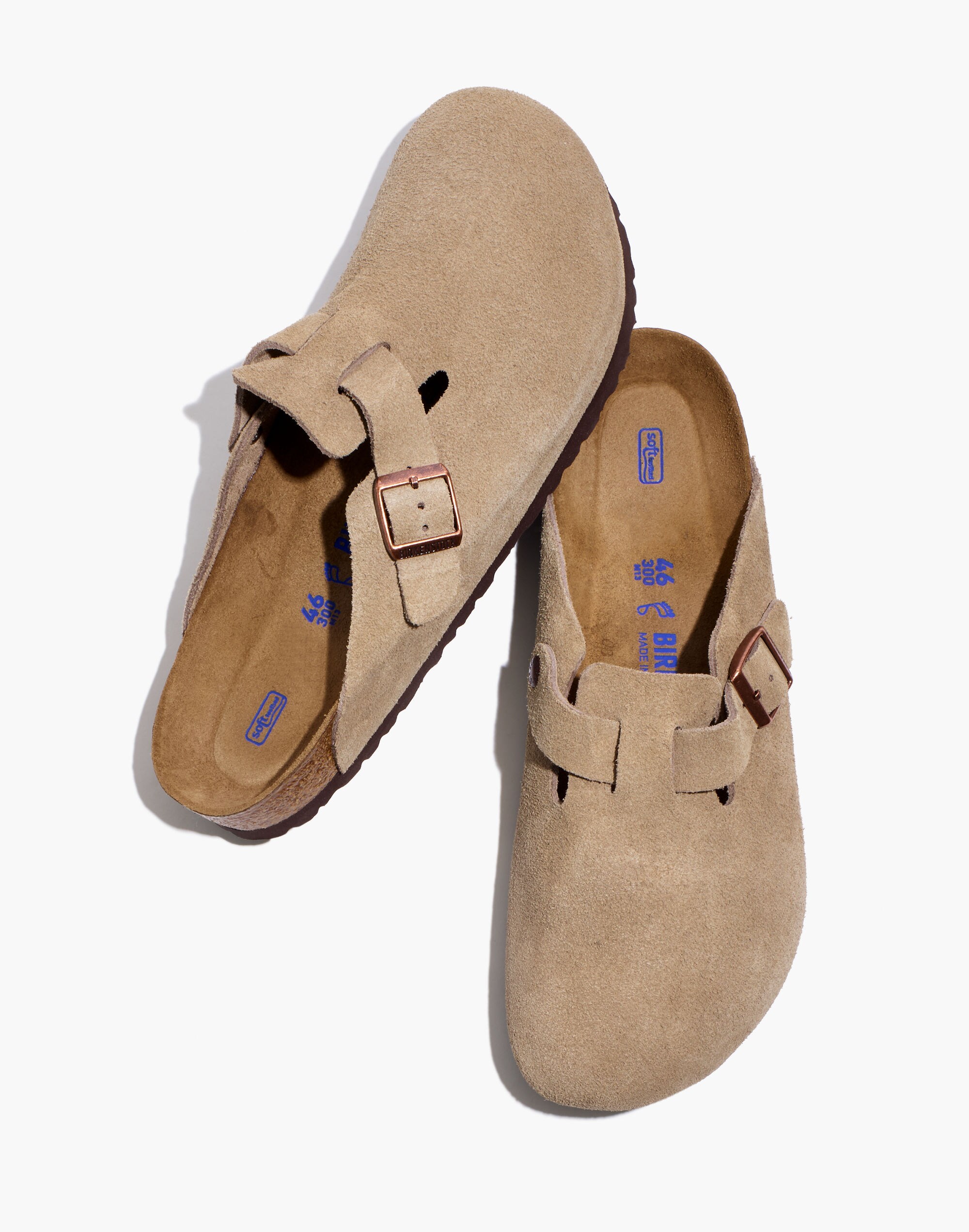 Birkenstock&reg; Boston Suede Soft Footbed Clogs