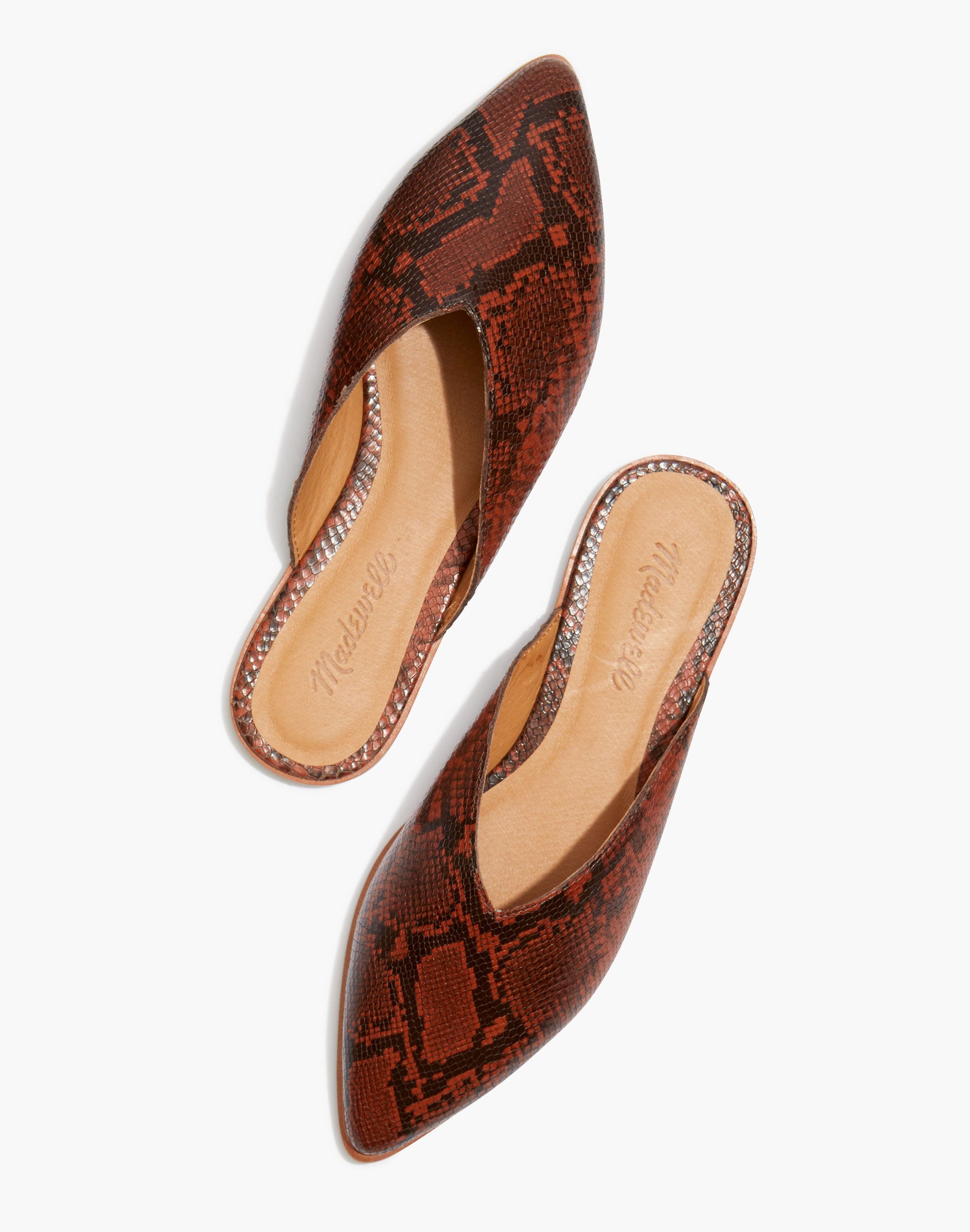 The Emilia Mule in Snake Embossed Leather