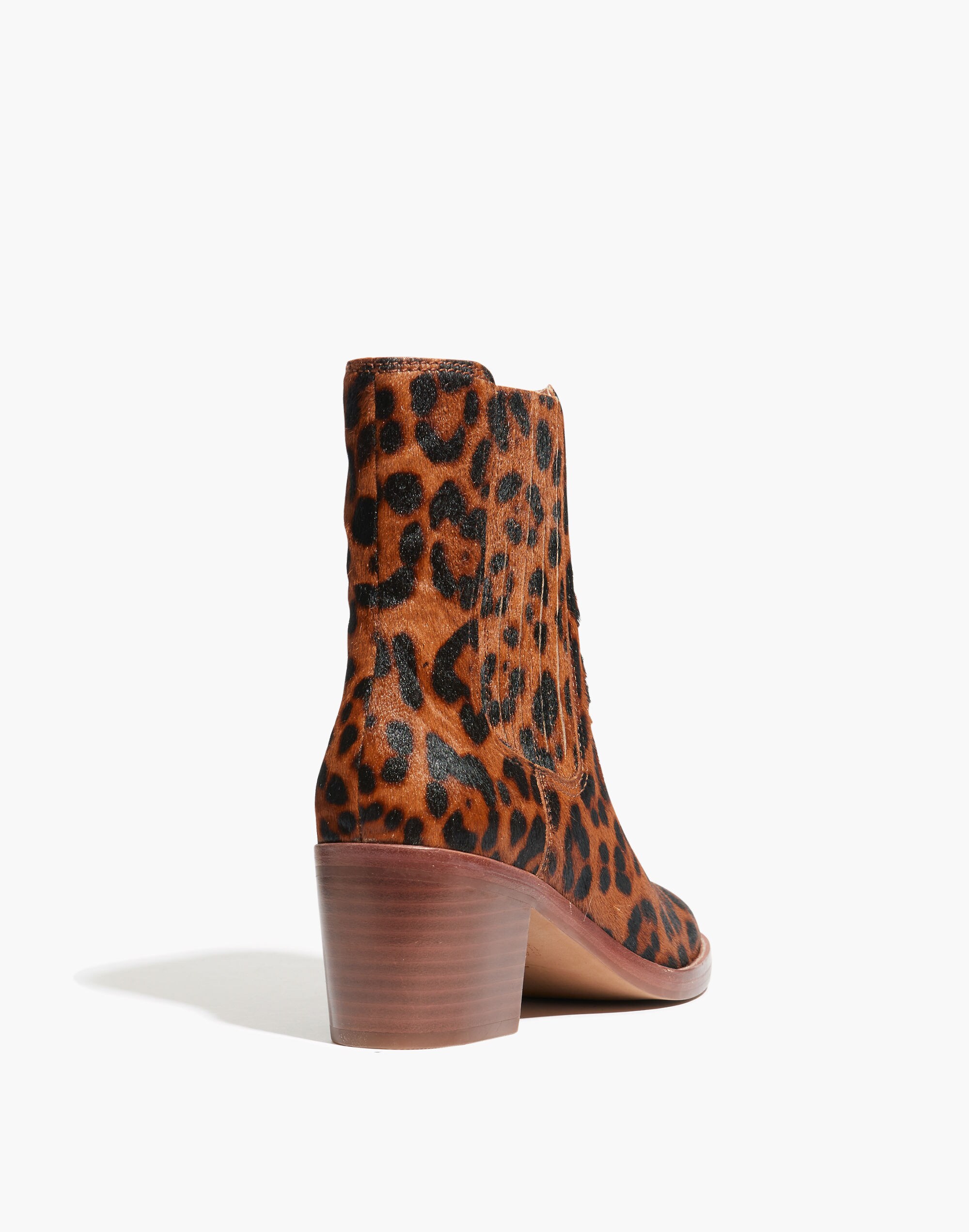 The Autumn High Chelsea Boot in Leopard Calf Hair