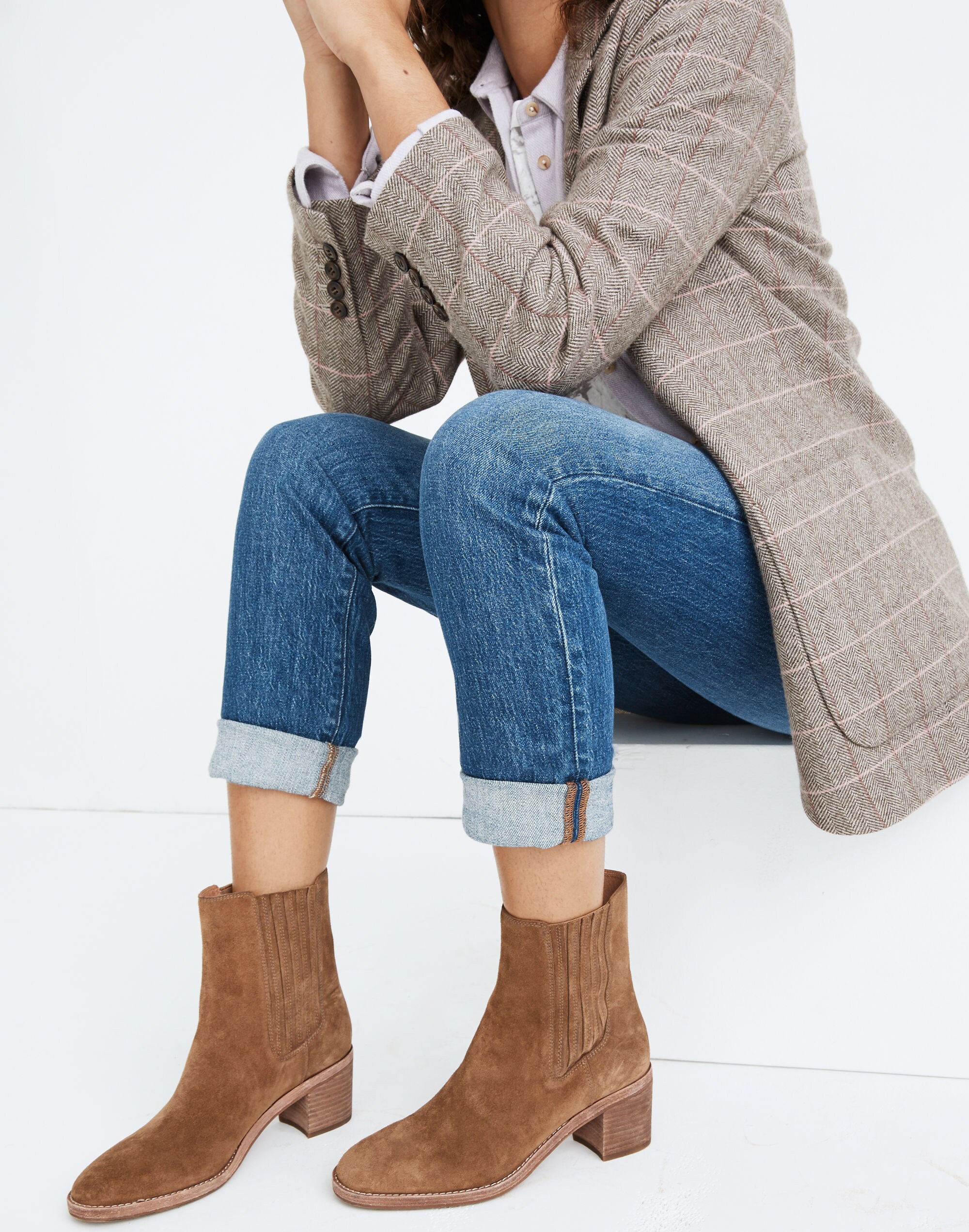 The Autumn High Chelsea Boot in Suede