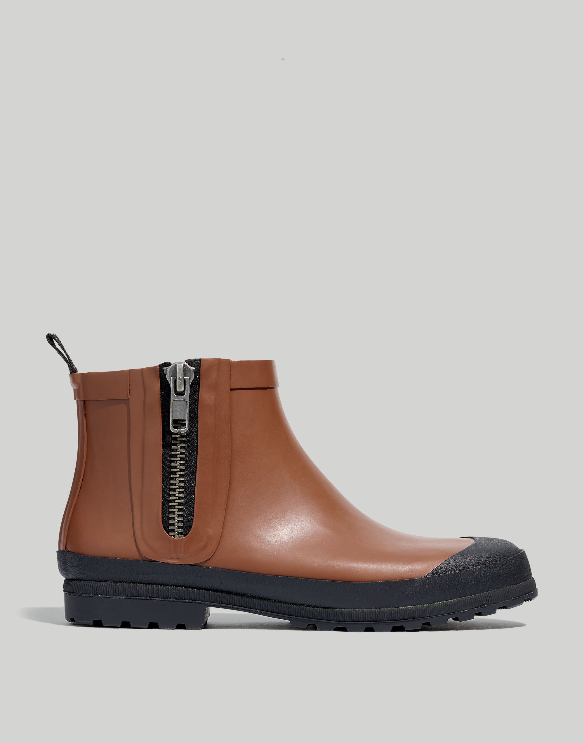 The Zip-Up Lugsole Rain Boot