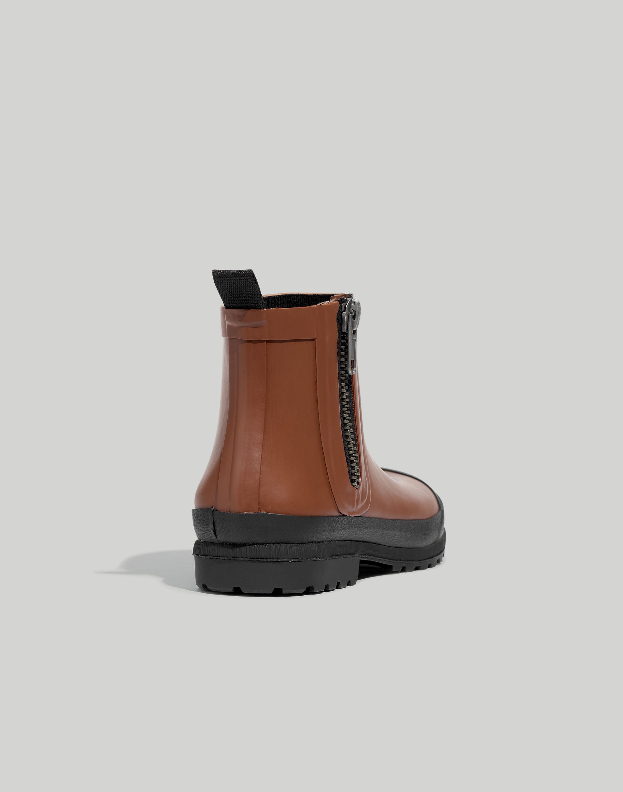 The Zip-Up Lugsole Rain Boot