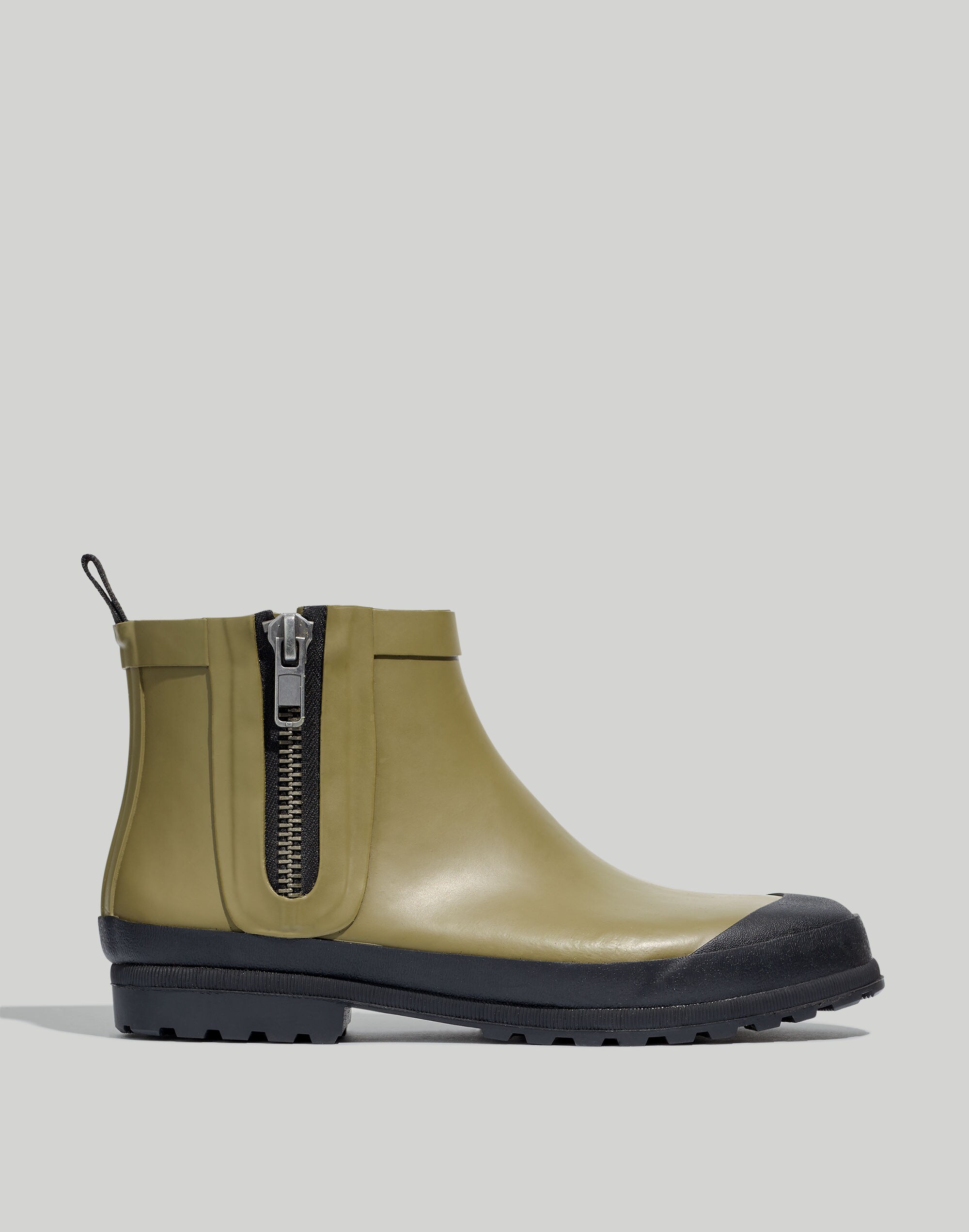 The Zip-Up Lugsole Rain Boot