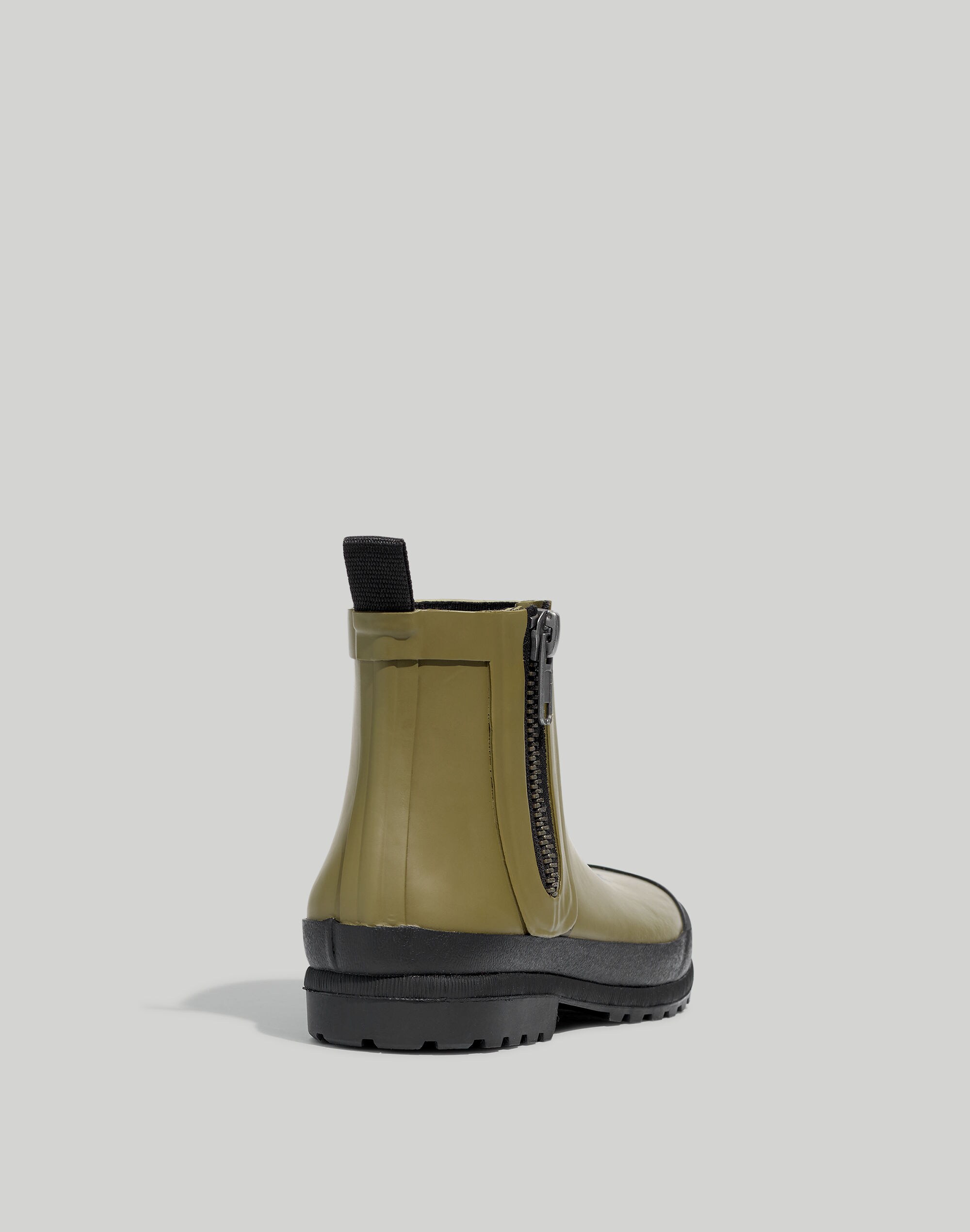 The Zip-Up Lugsole Rain Boot