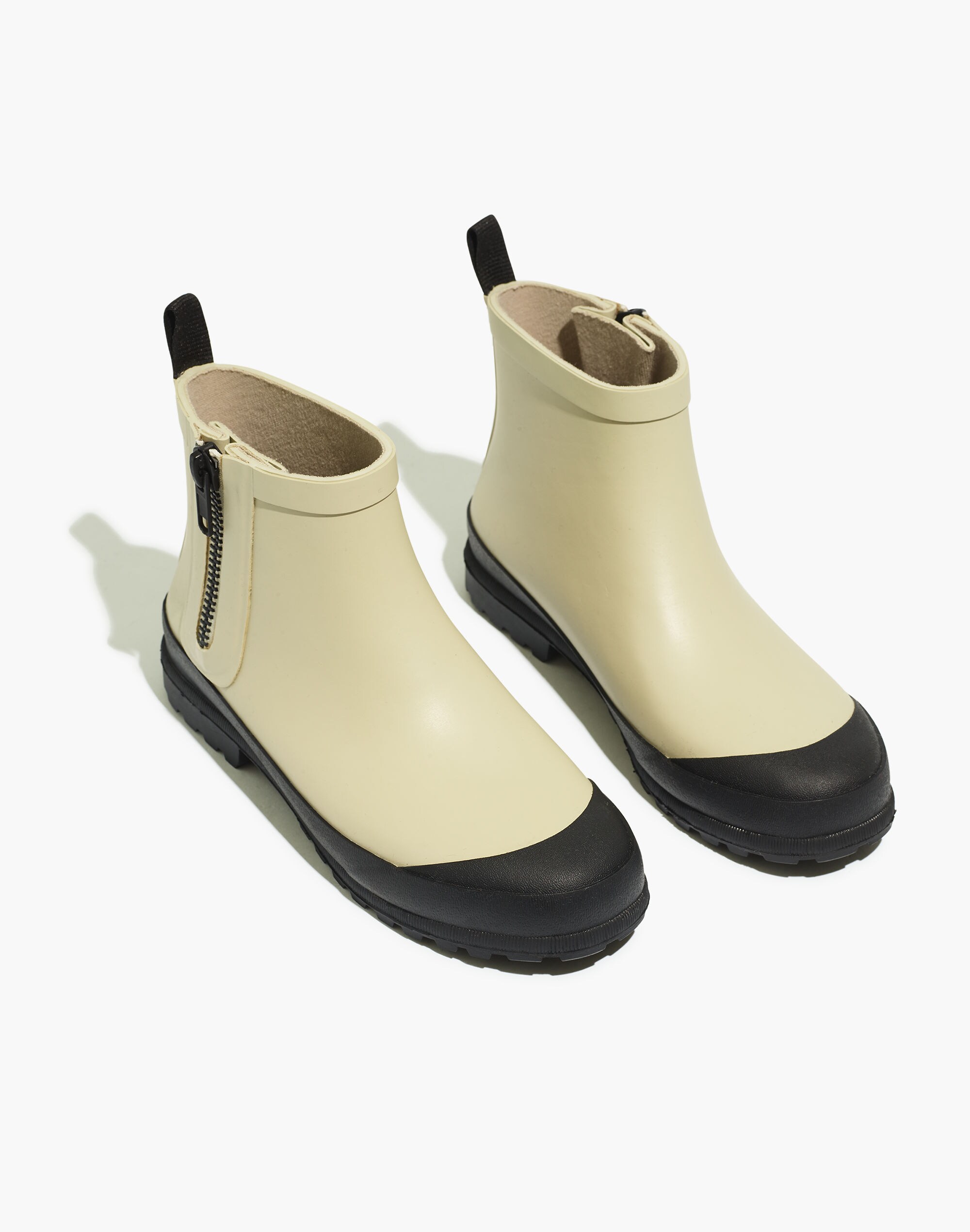 The Zip-Up Lugsole Rain Boot