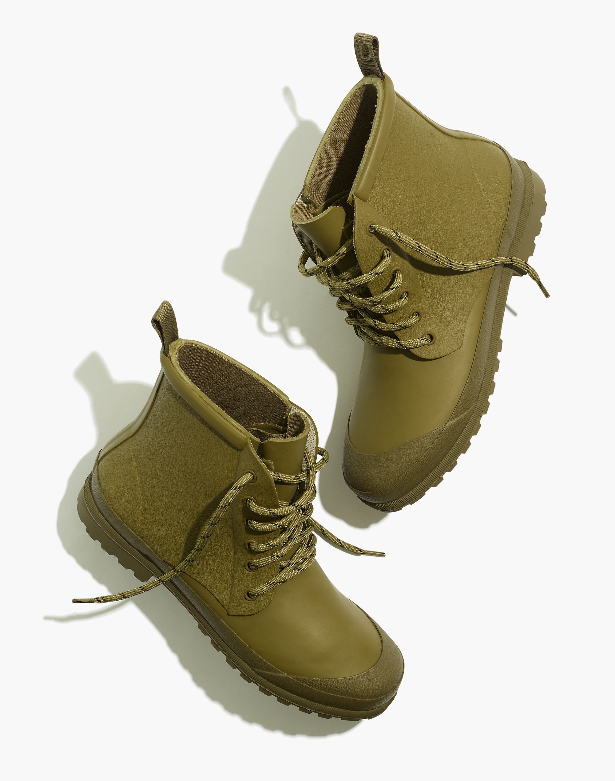 The Lace-Up Lugsole Rain Boot