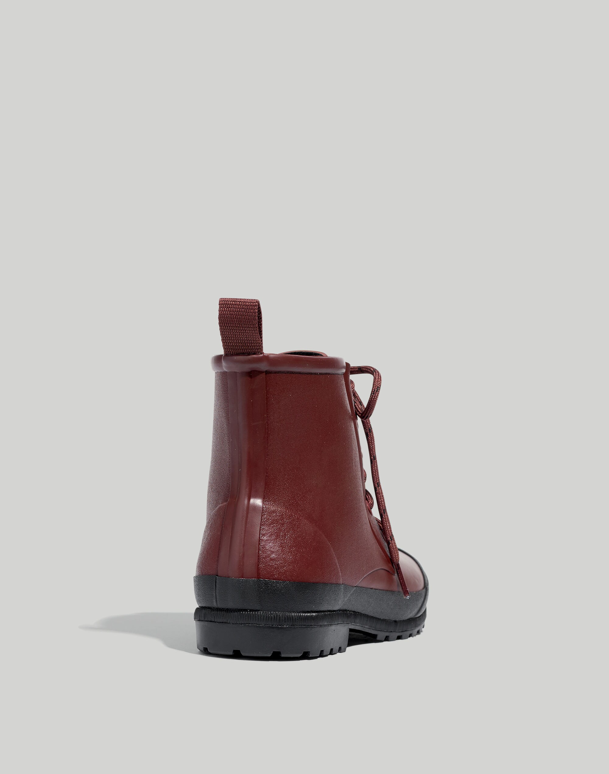 The Lace-Up Lugsole Rain Boot