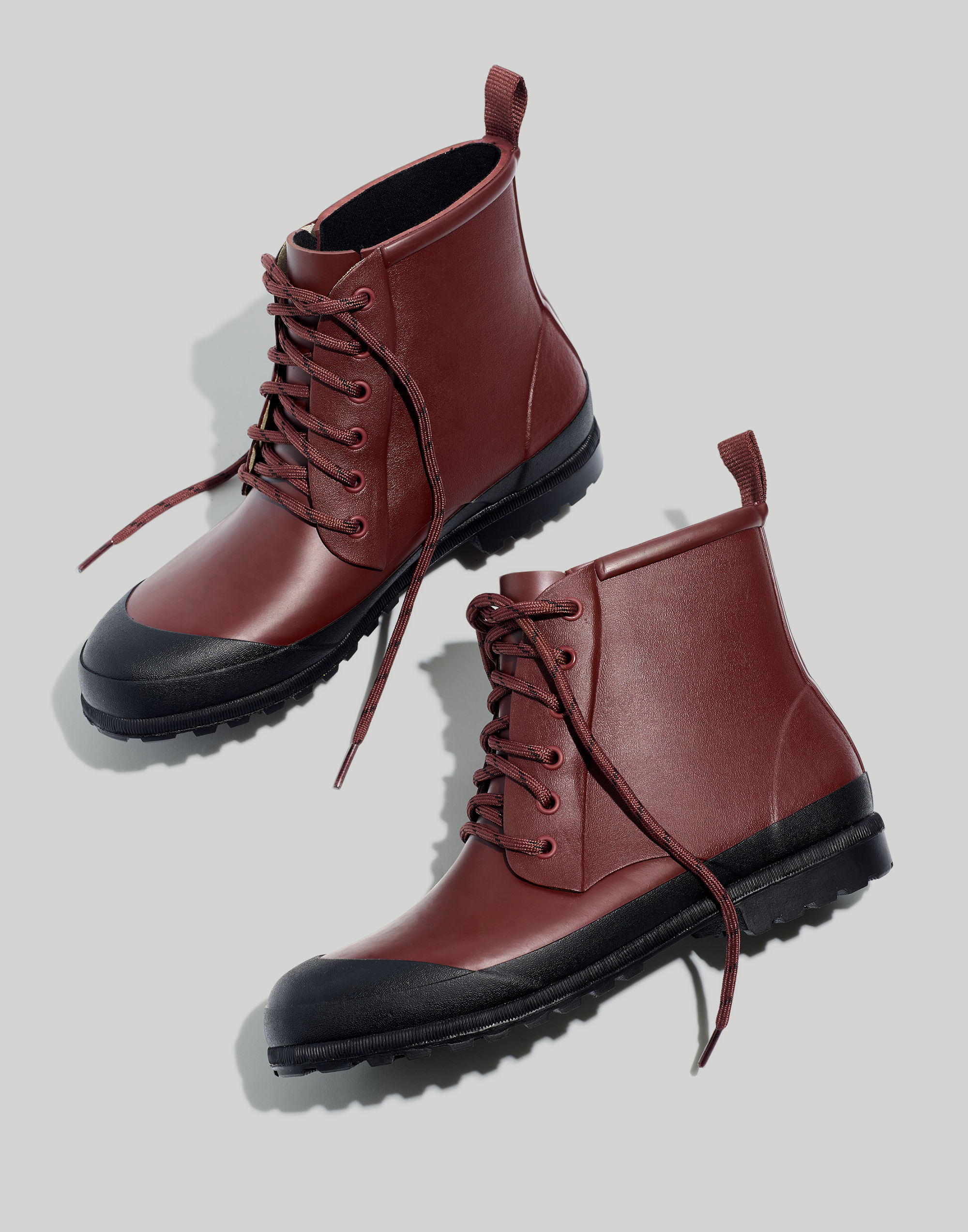 The Lace-Up Lugsole Rain Boot