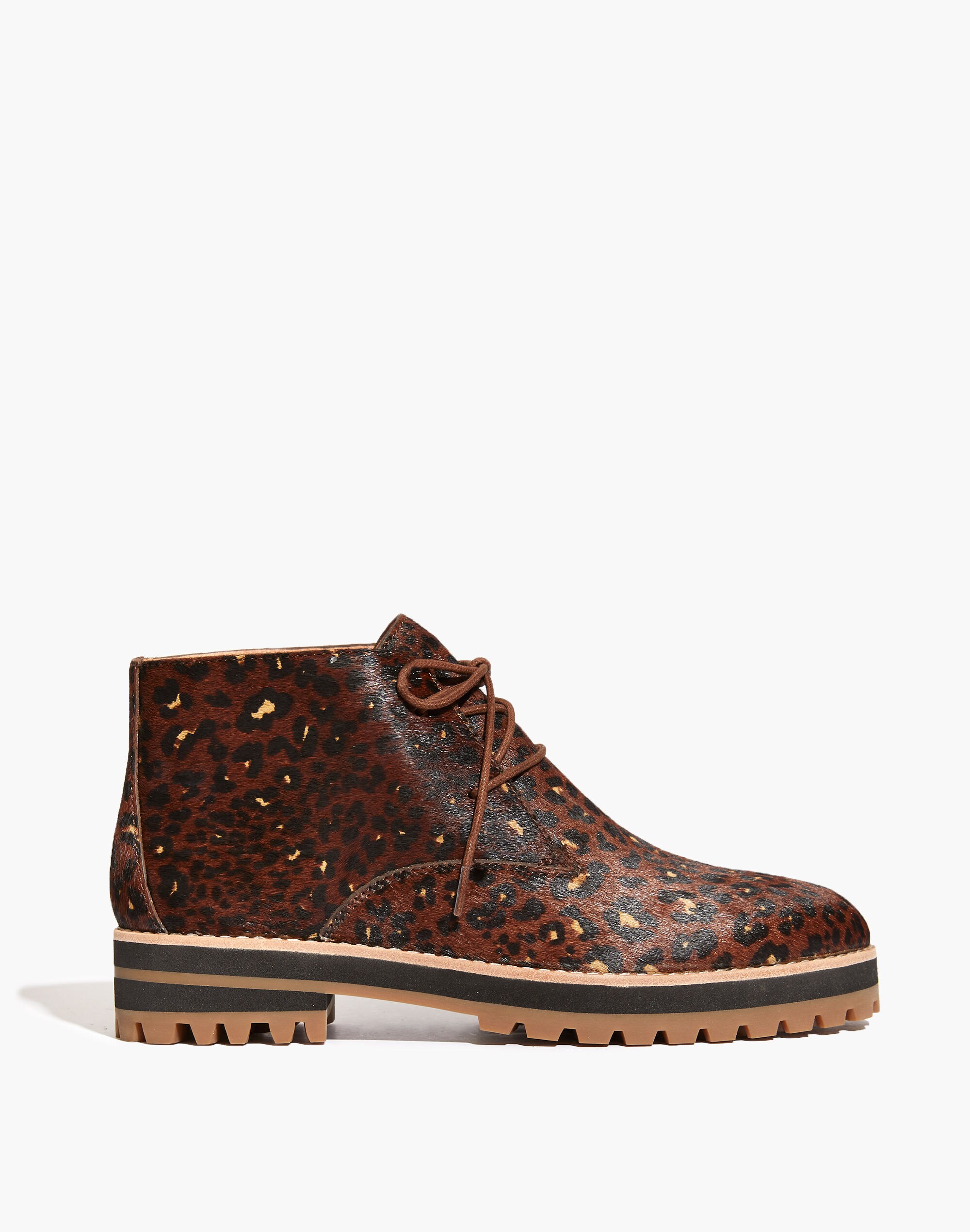 The Wren Boot in Painted Leopard Calf Hair