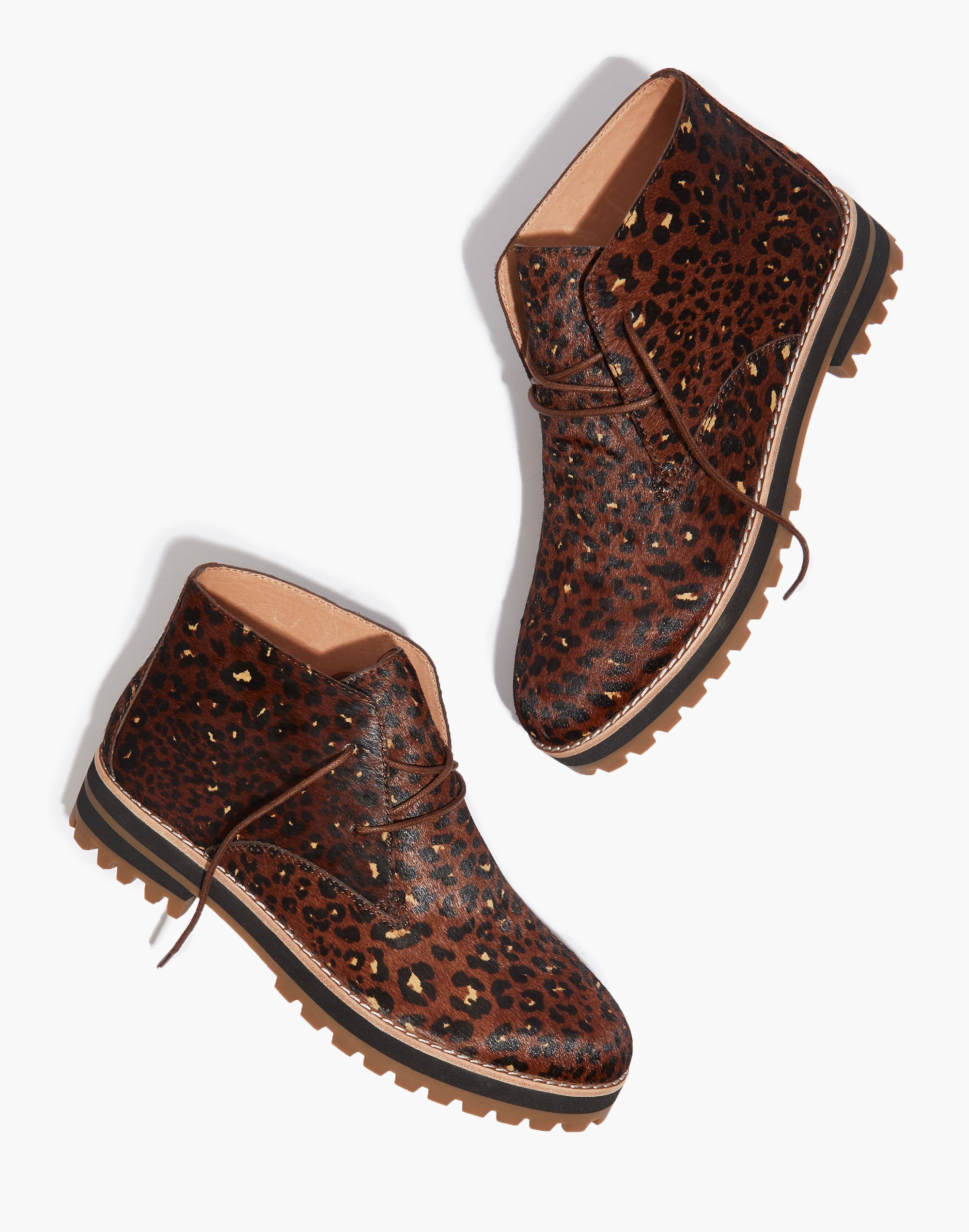 The Wren Boot in Painted Leopard Calf Hair