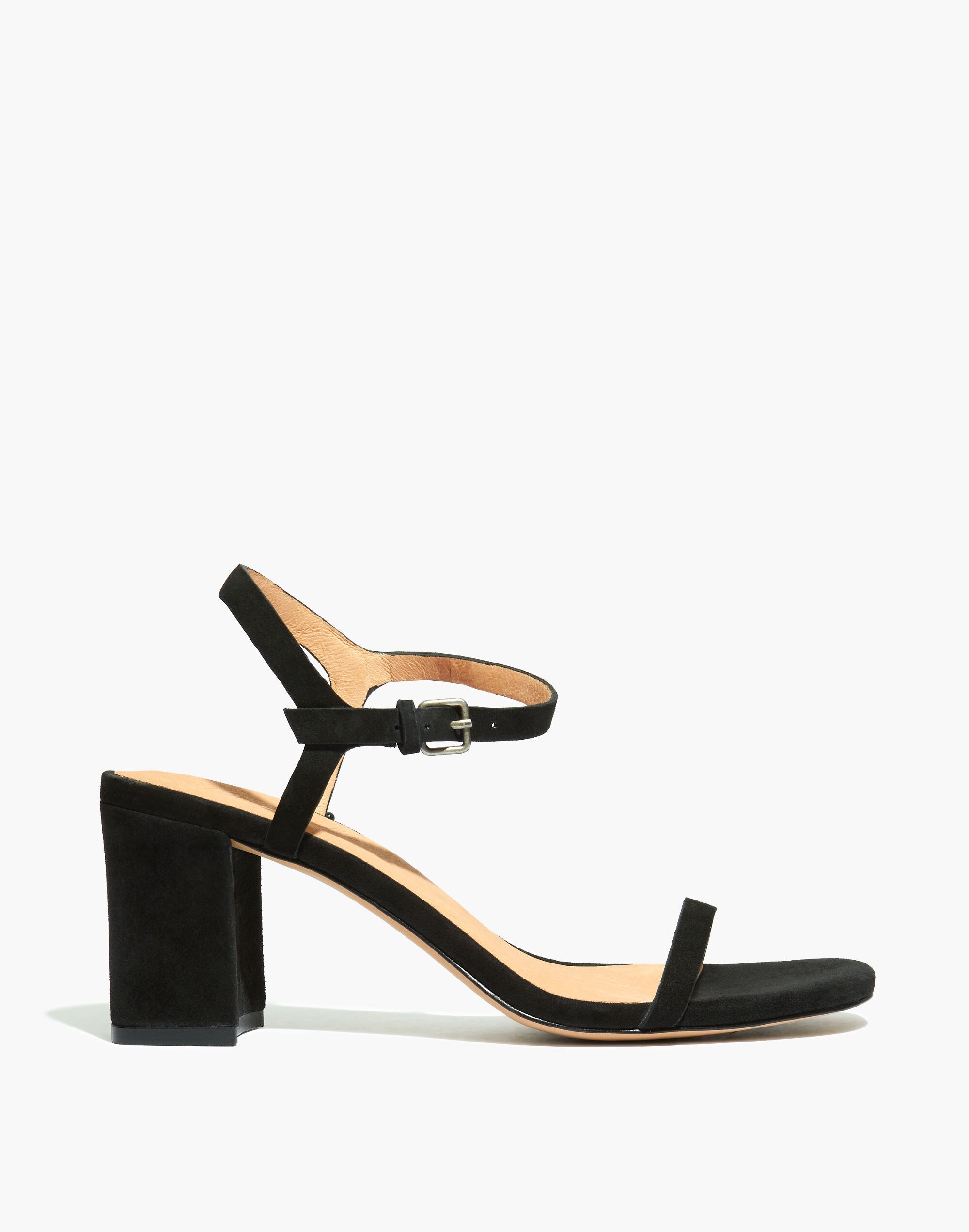The Hollie Ankle-Strap Sandal in Suede