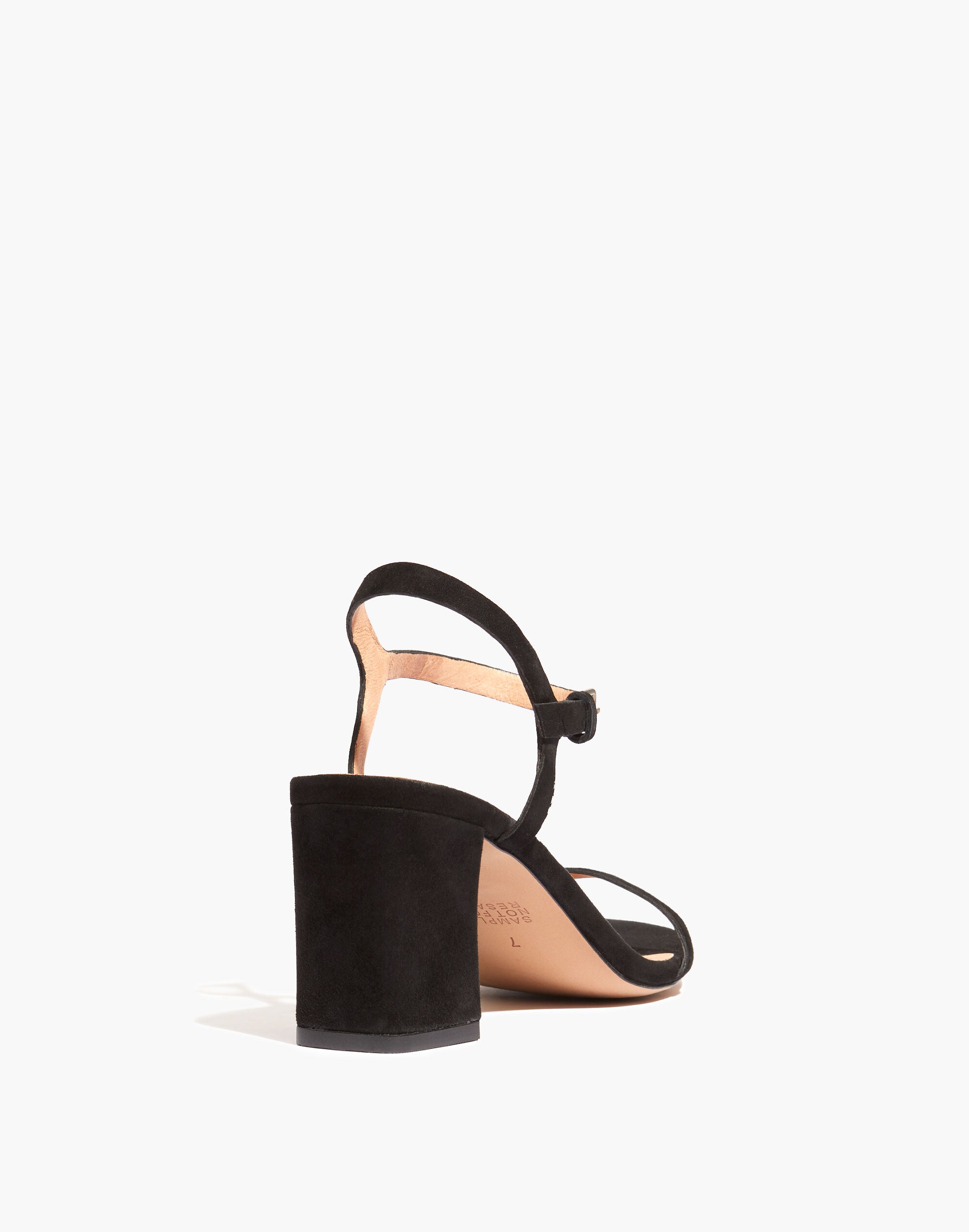 The Hollie Ankle-Strap Sandal in Suede