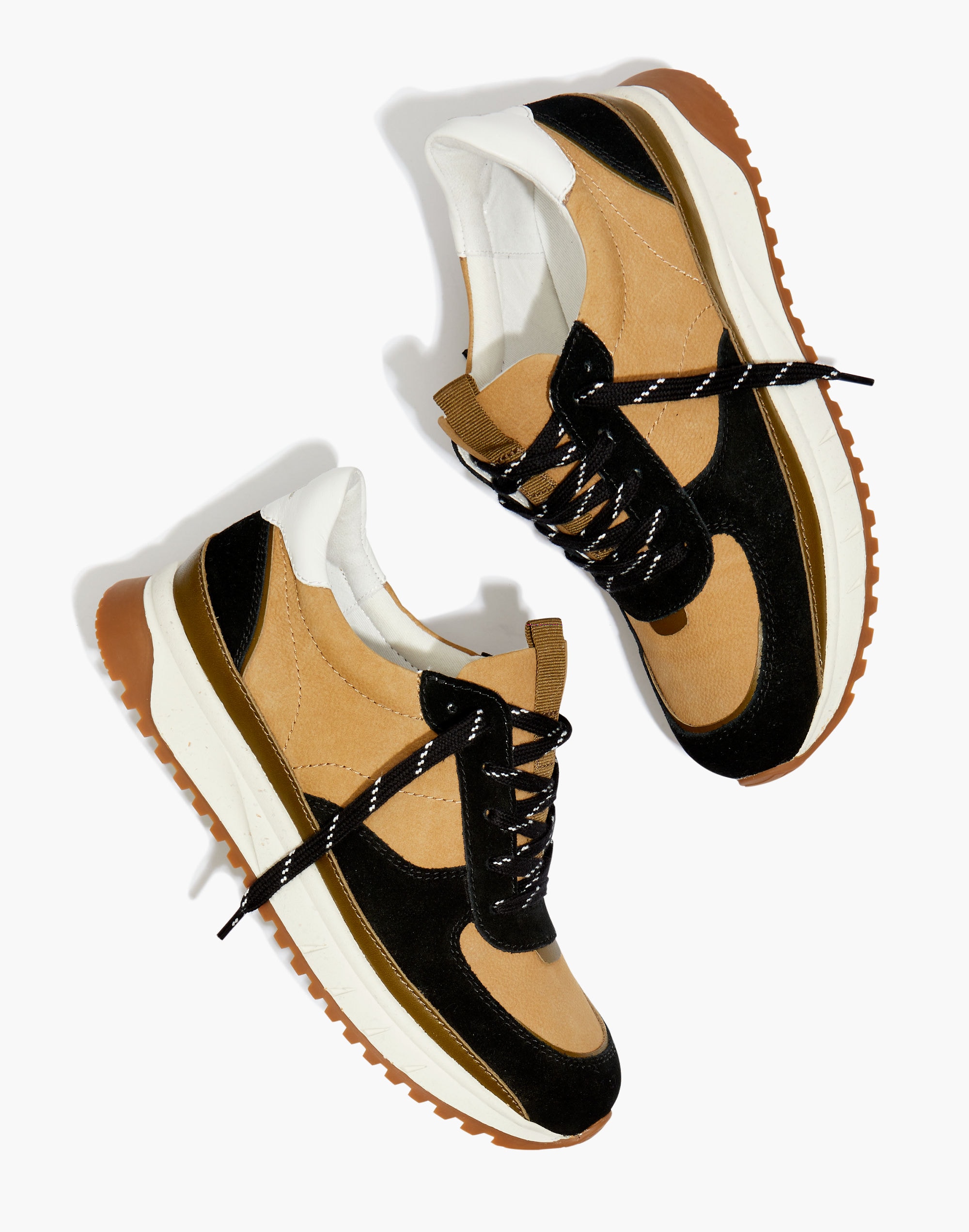 Kickoff Trainer Sneakers in Nubuck, Suede and Leather