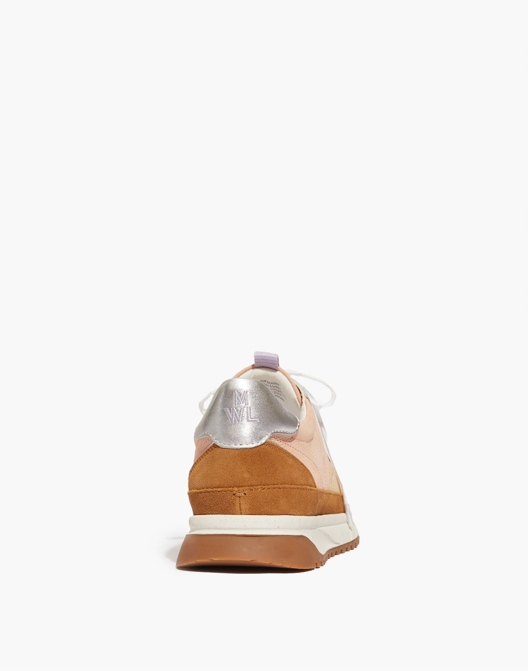 Kickoff Trainer Sneakers in Nubuck, Suede and Metallic Leather