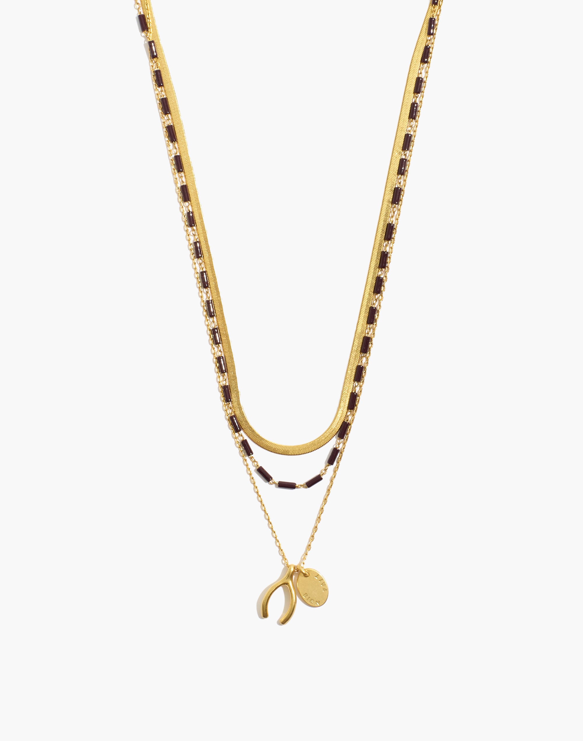 Wishbone Necklace Set