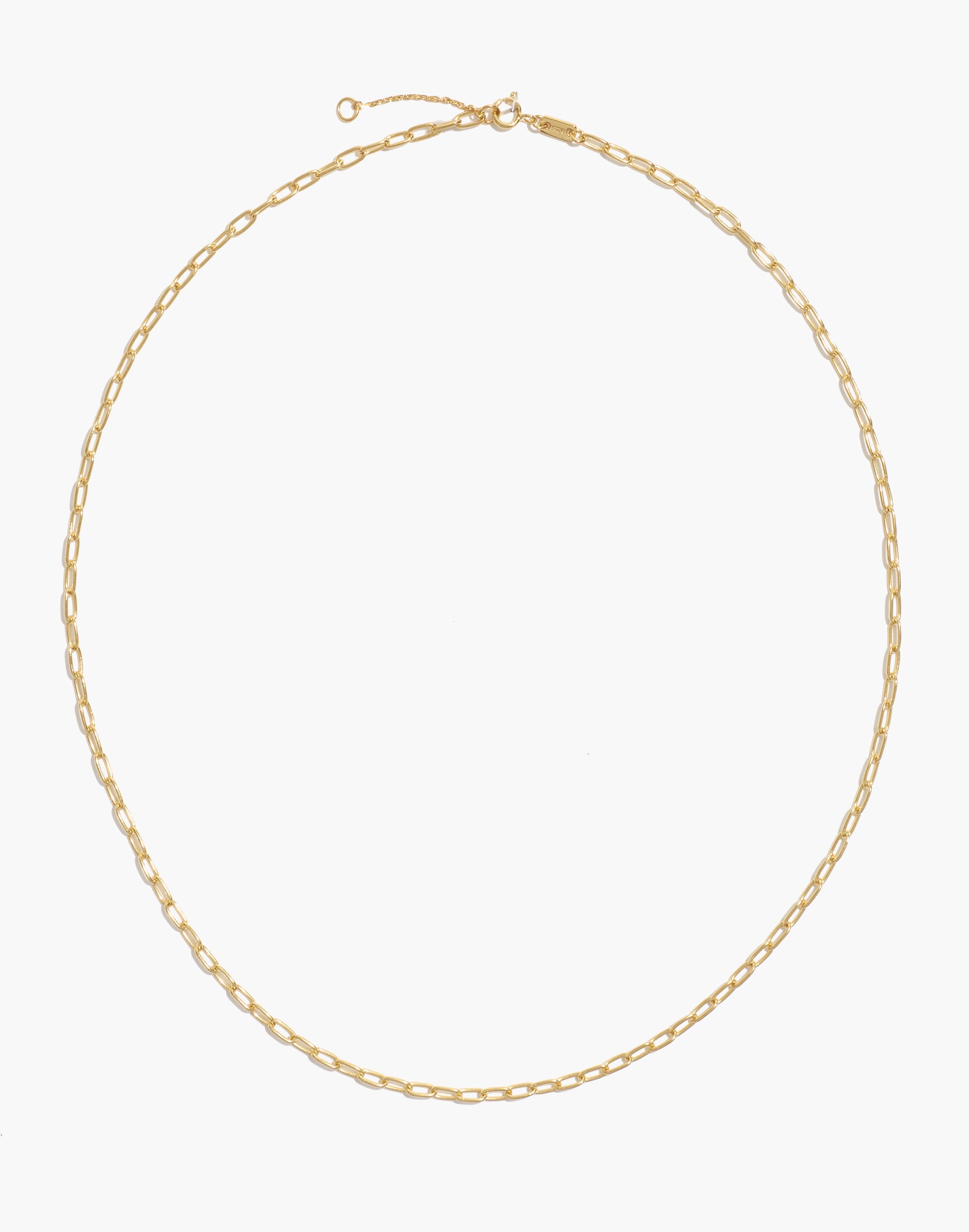 Delicate Collection Demi-Fine Paperclip Chain Necklace