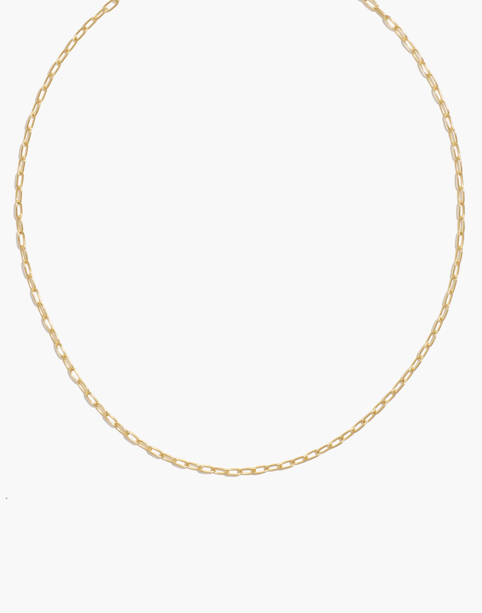 Delicate Collection Demi-Fine Paperclip Chain Necklace