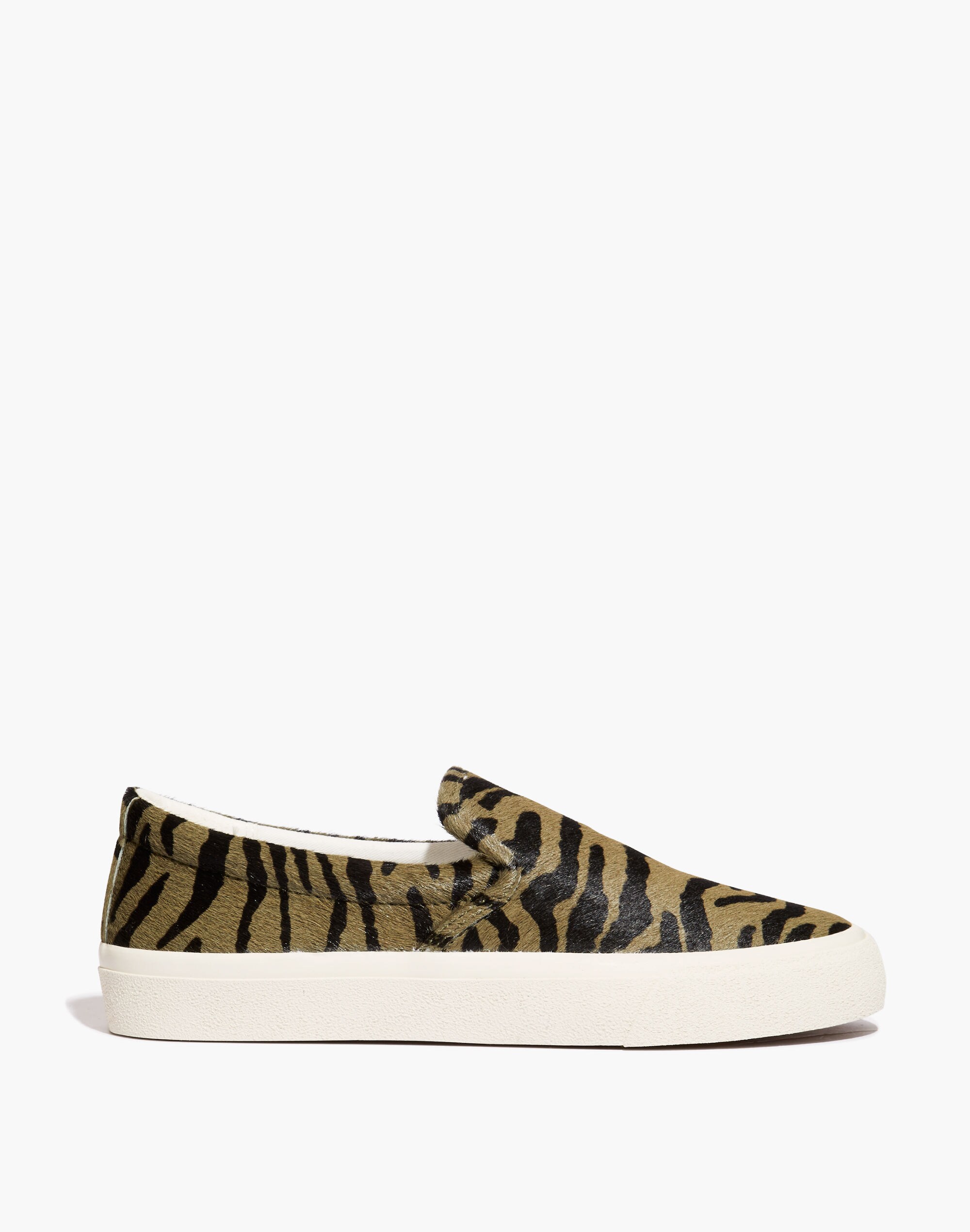 Sidewalk Slip-On Sneakers in Zebra Calf Hair